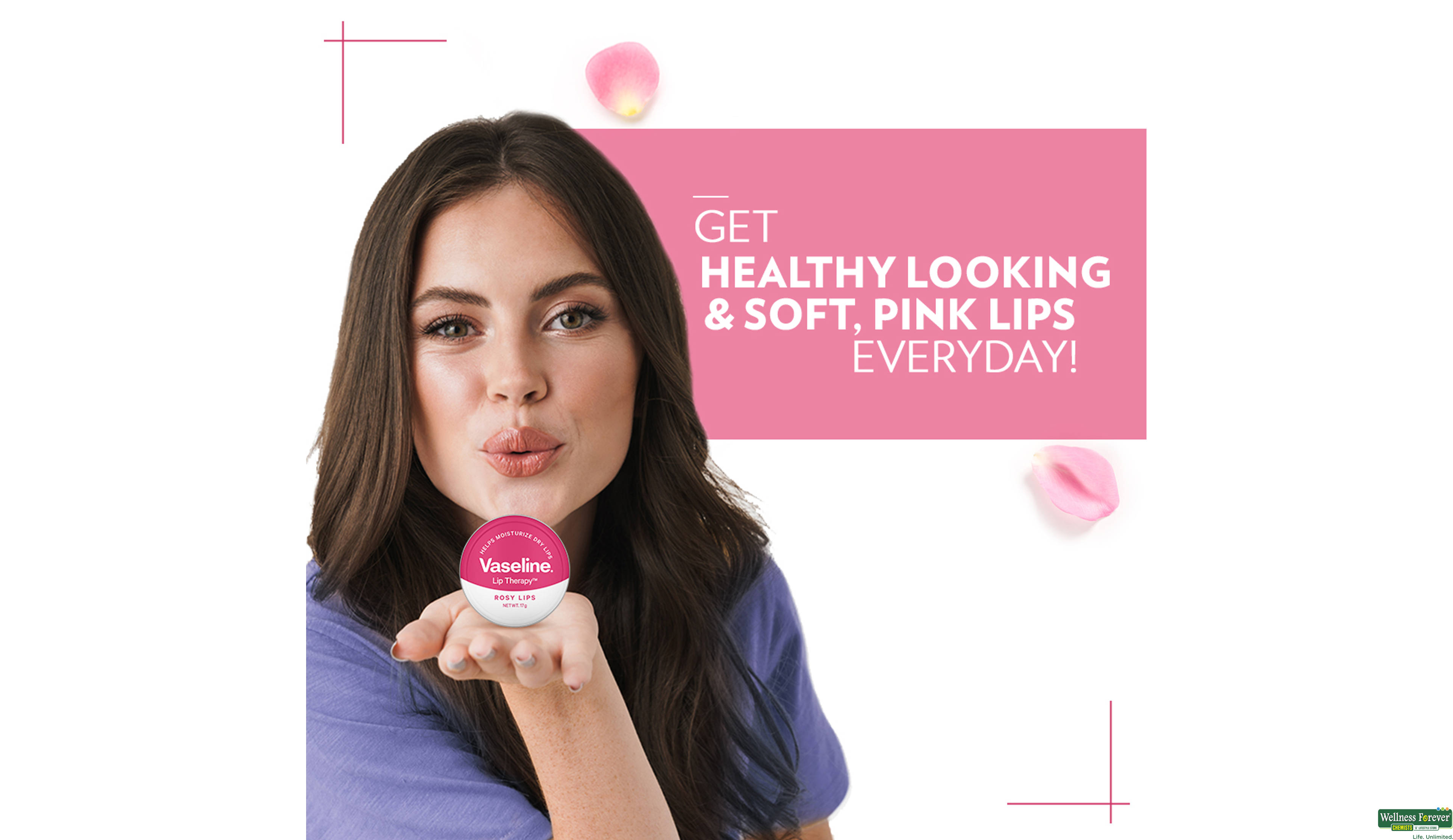 VASE LIP CARE ROSY LIPS 10GM- 4, 10GM, 
