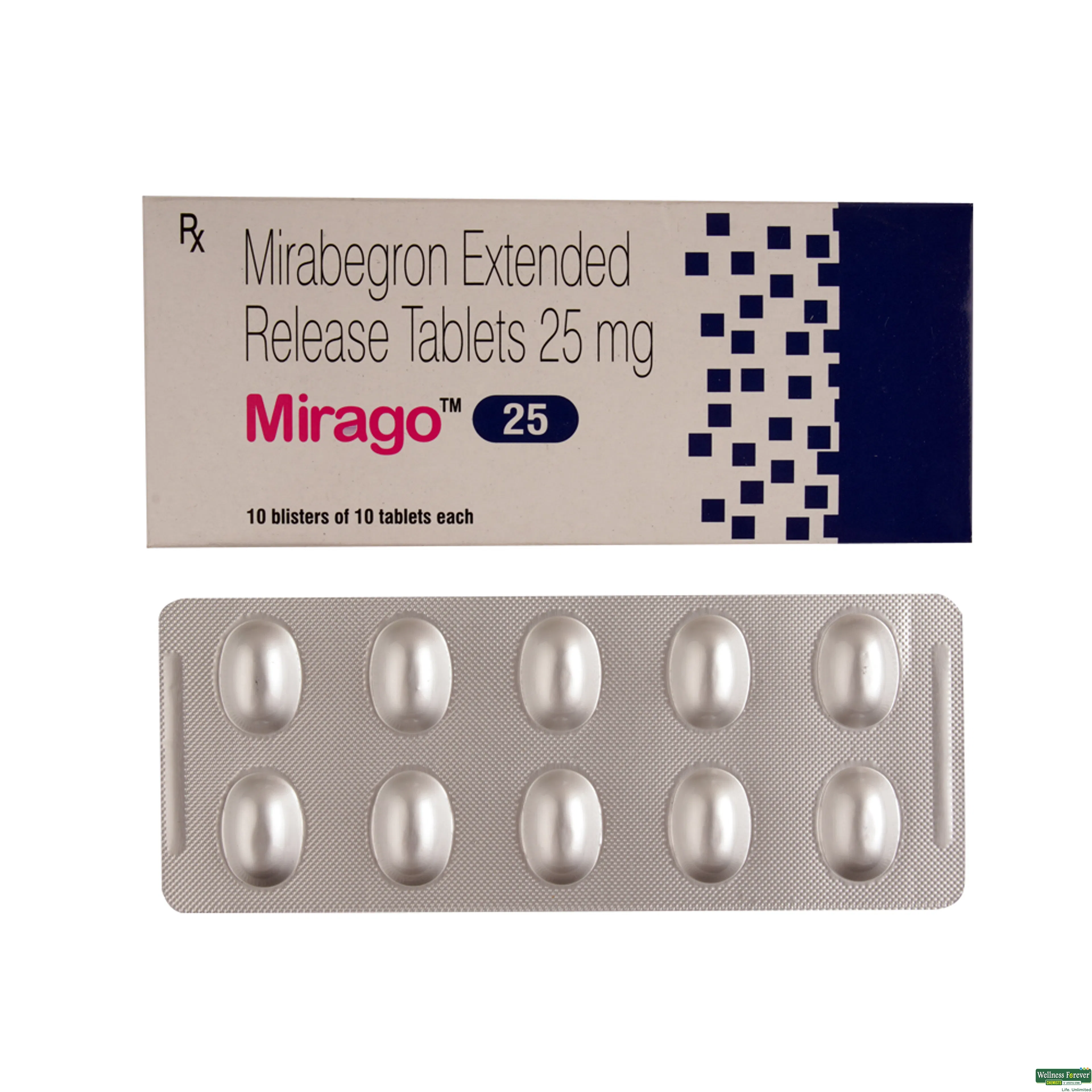 MIRAGO 25MG 10TAB-image