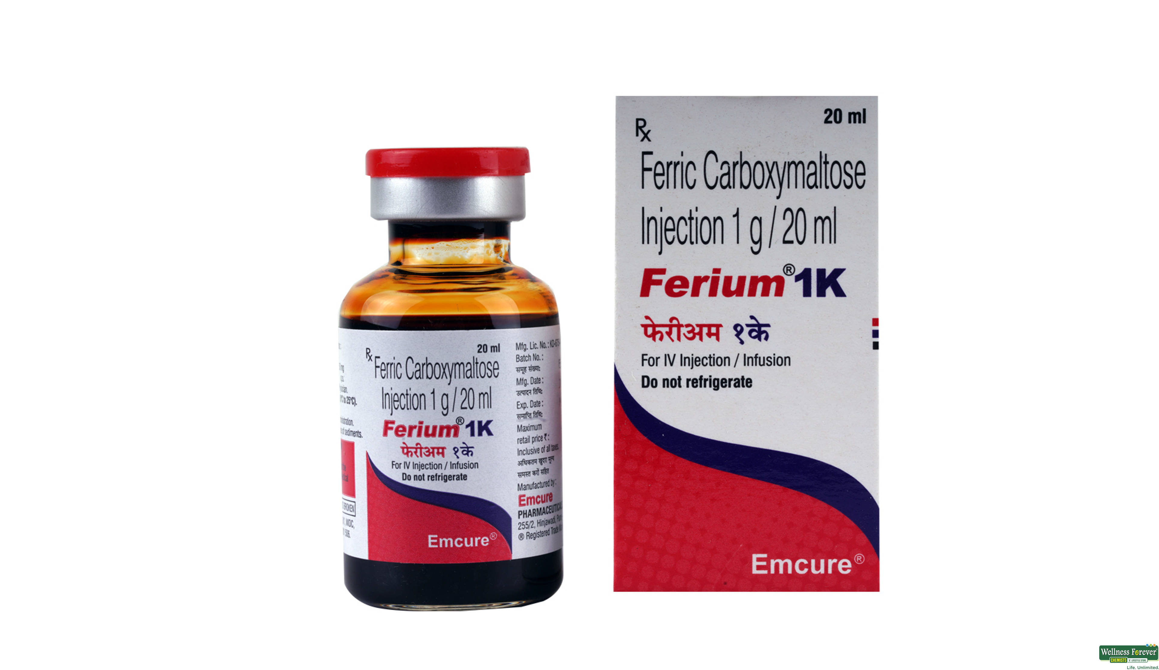 FERIUM 1K INJ VAIL- 1, 1PC, 