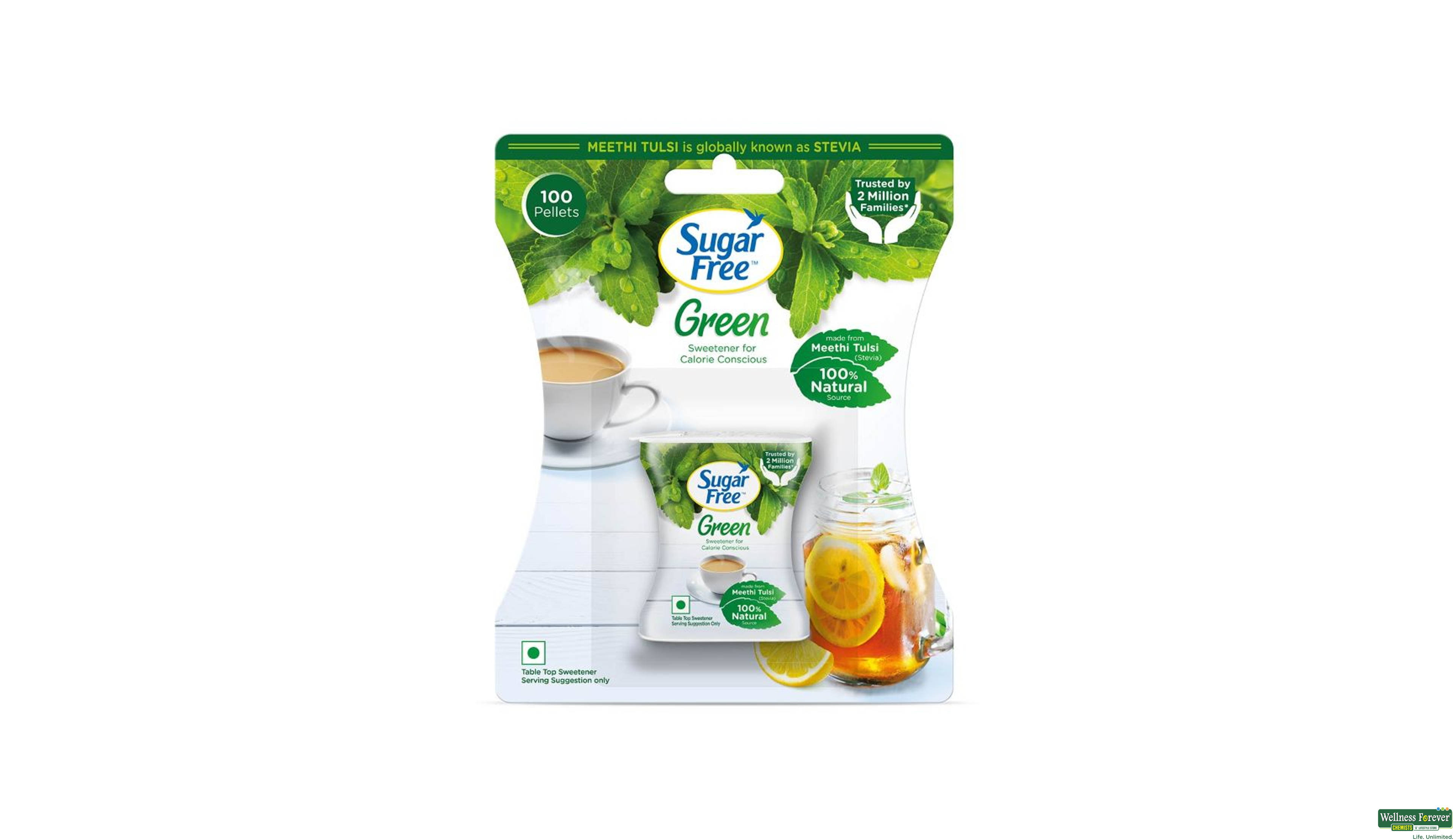 SUGAR FREE GREEN 100TAB- 2, 100TAB, null