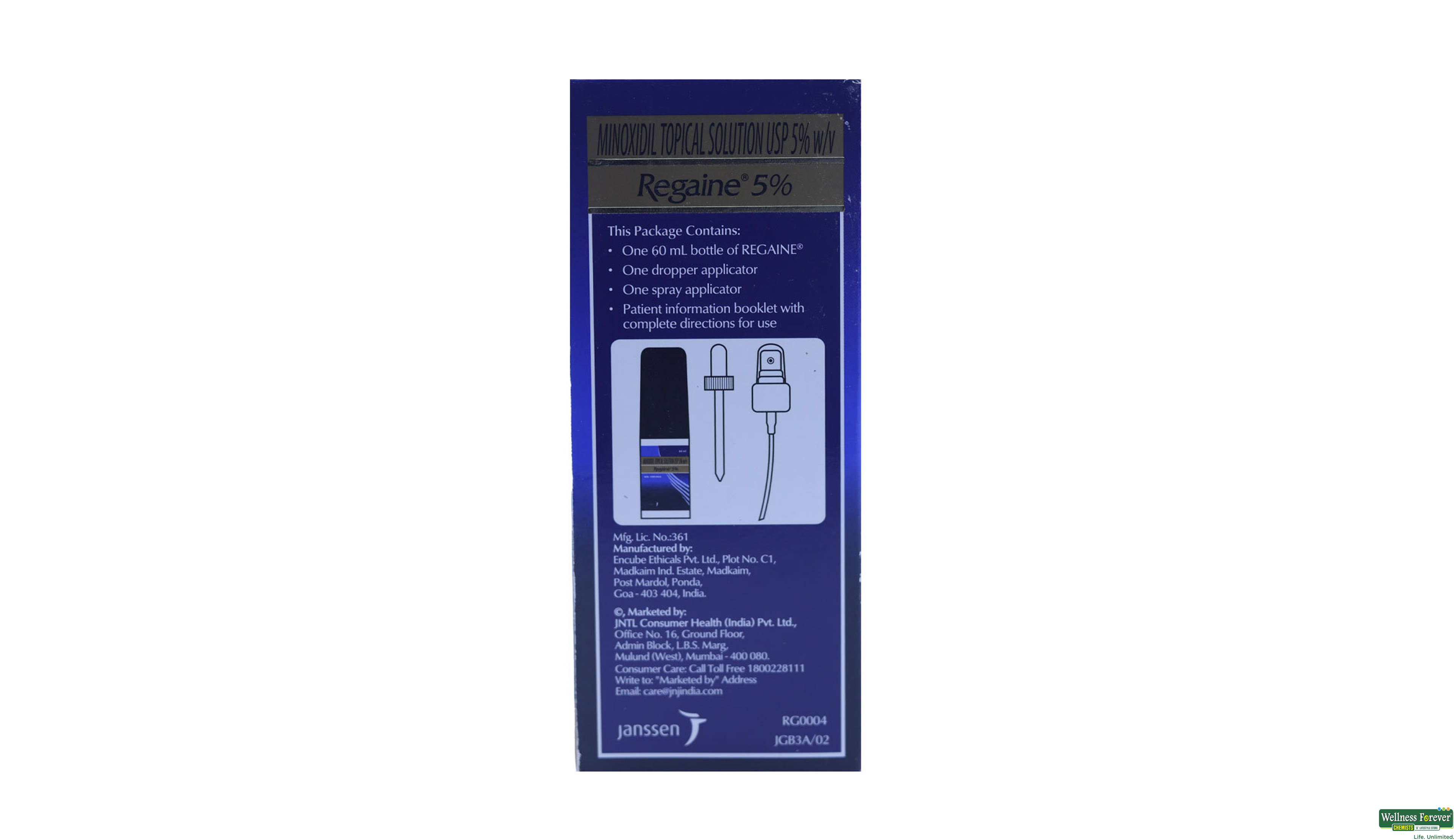 REGAINE 5% SOLN 3X60ML- 4, 3X60ML, null