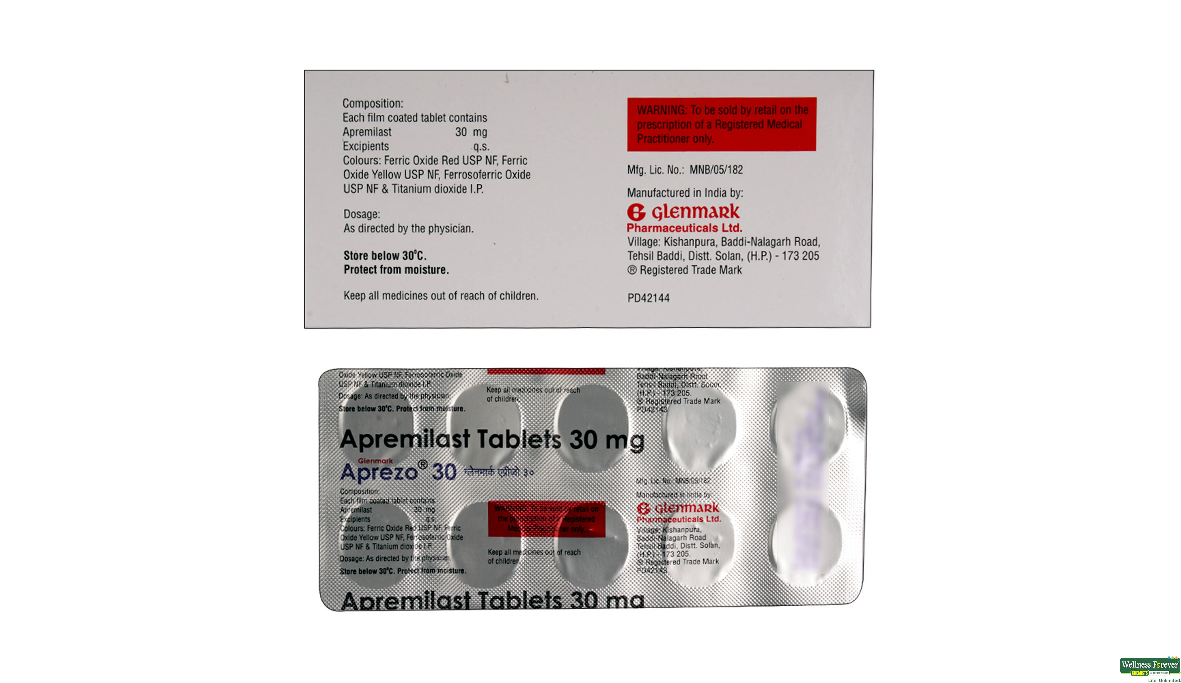 APREZO 30MG 10TAB- 2, 10TAB, 