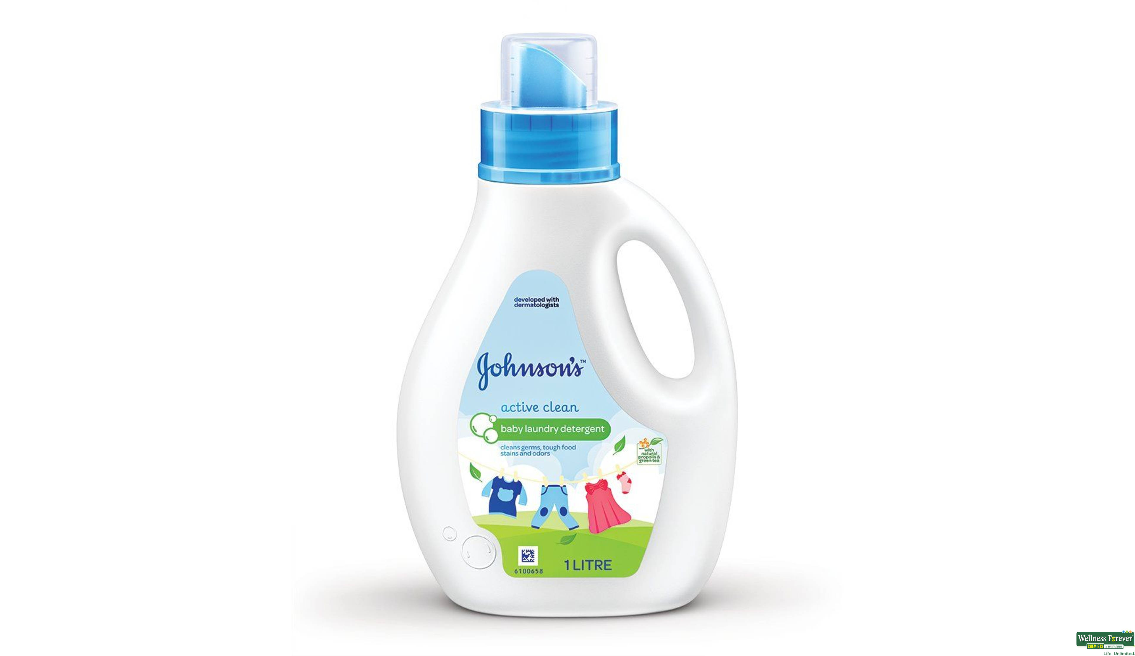 JJ BABY ACTIVE CLEAN LAUND DETERGEN 1LTR- 1, 1LTR, 