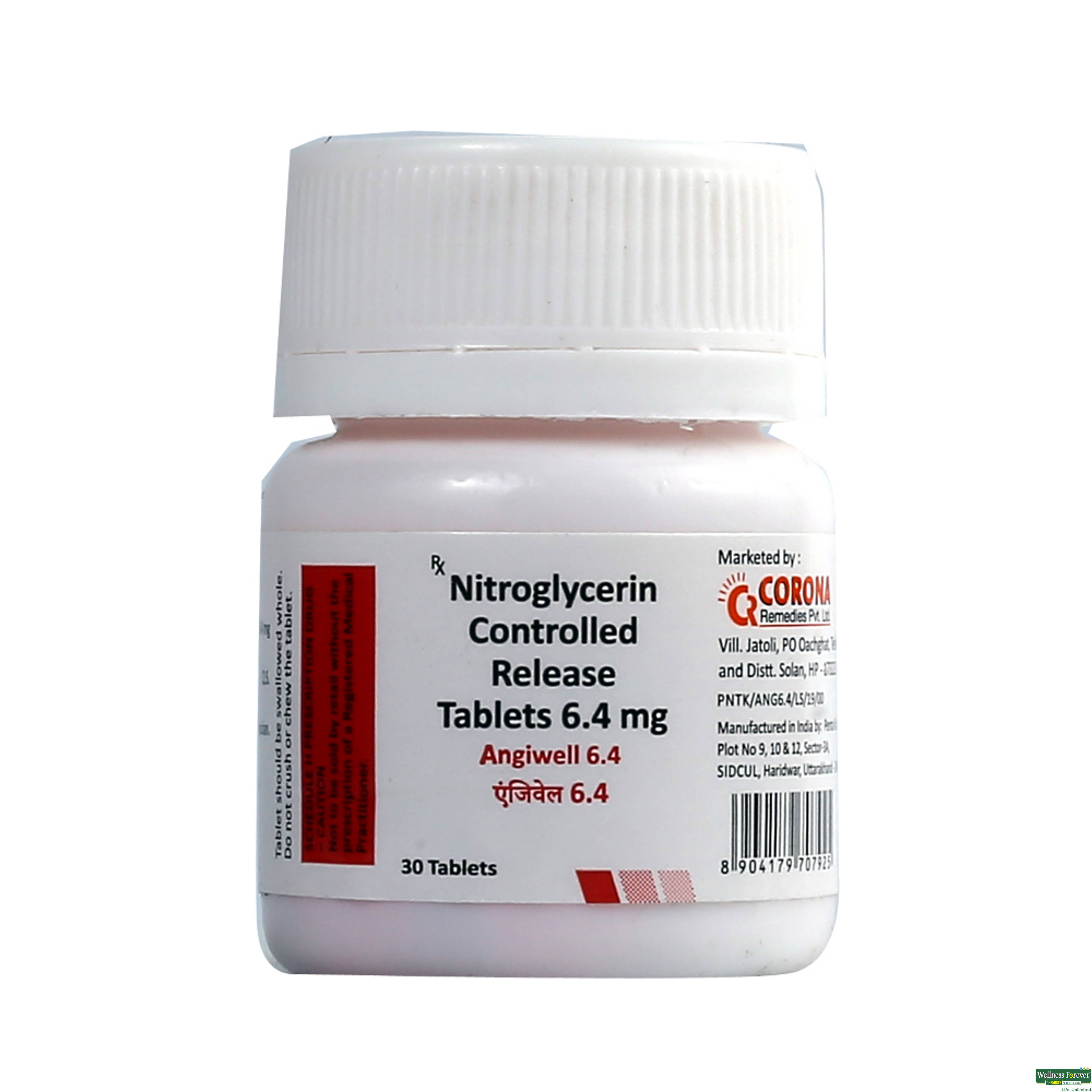 Angiwell 6.4mg 30 Tablets-image