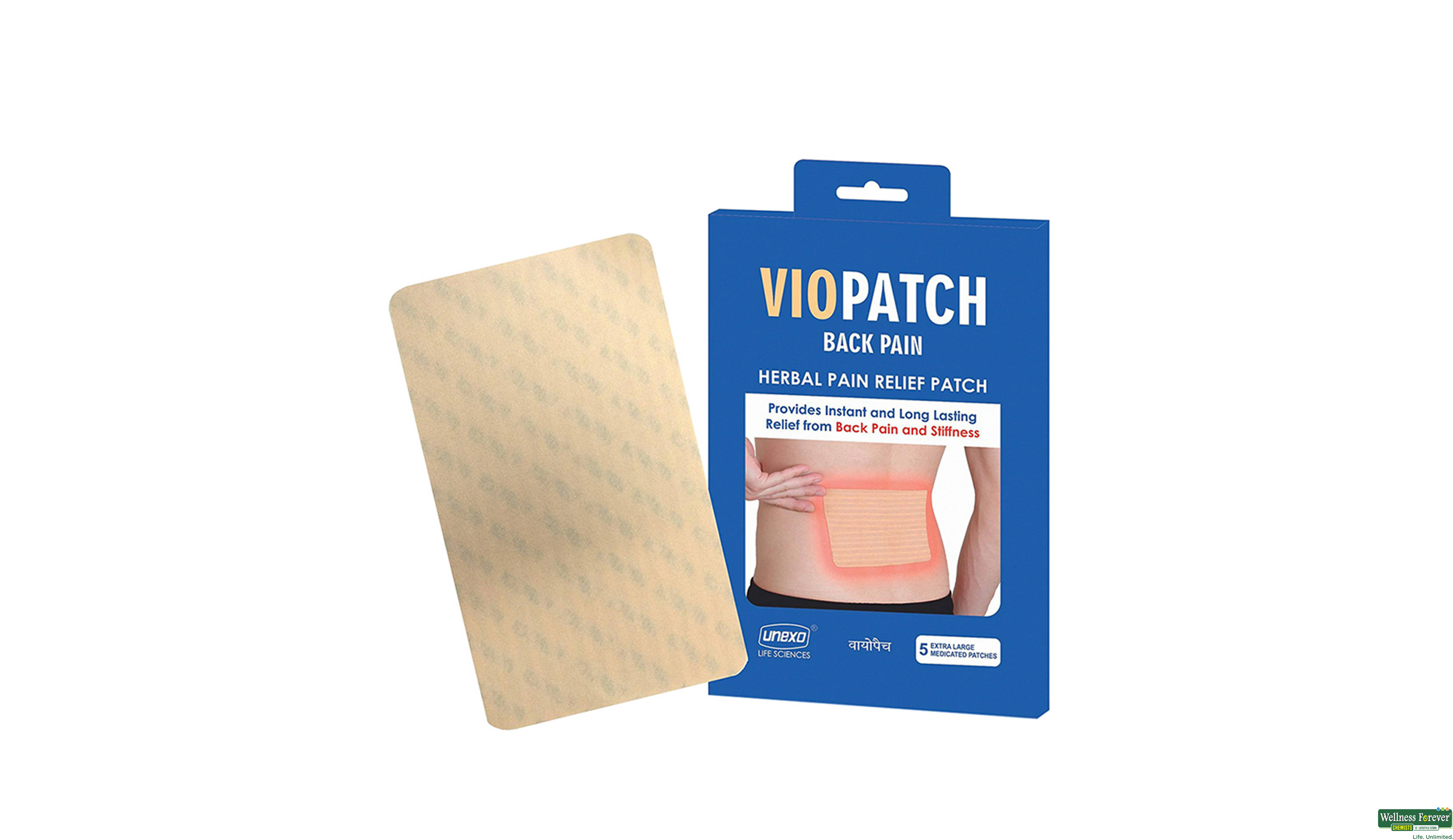 VIOPATCH BACK PAIN RELIEF PATCH-XL 1PC- 1, 1PC, null