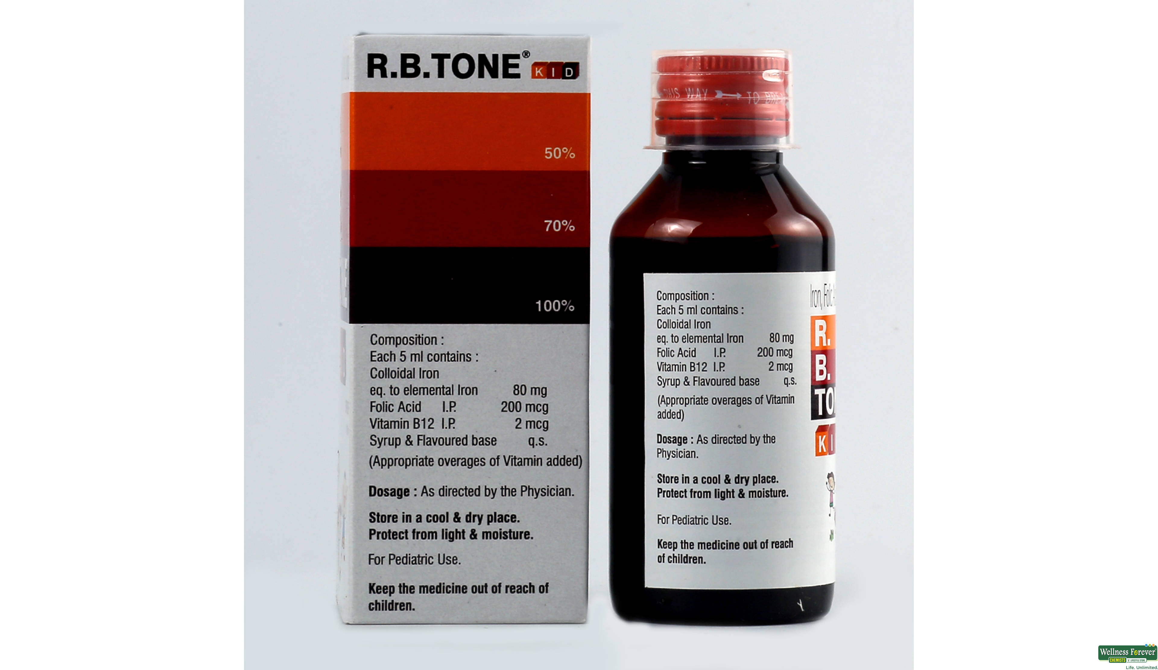 R.B.TONE KID SYP 100ML- 2, 100ML, 