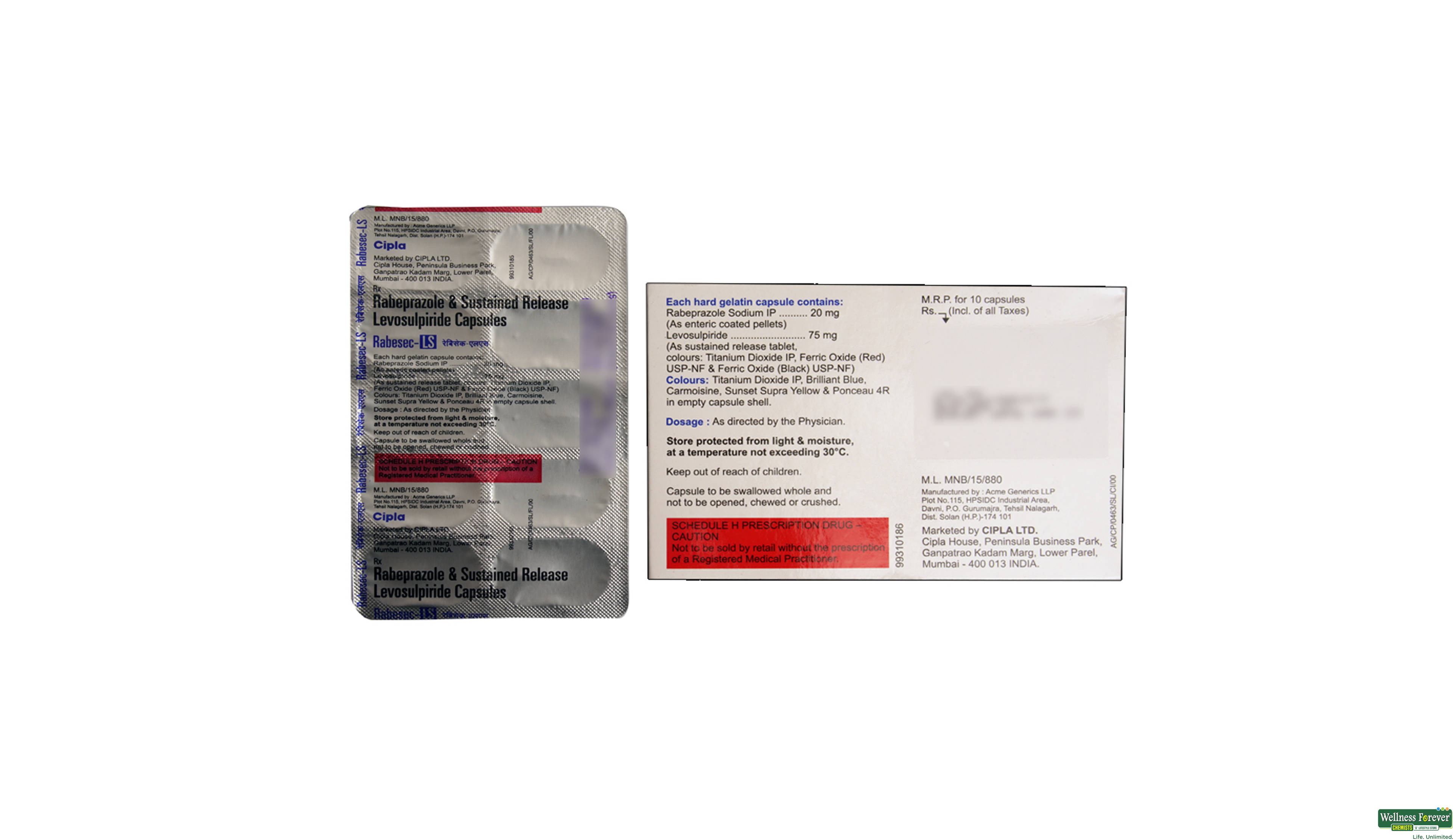 RABESEC-LS 10CAP- 2, 10CAP, null