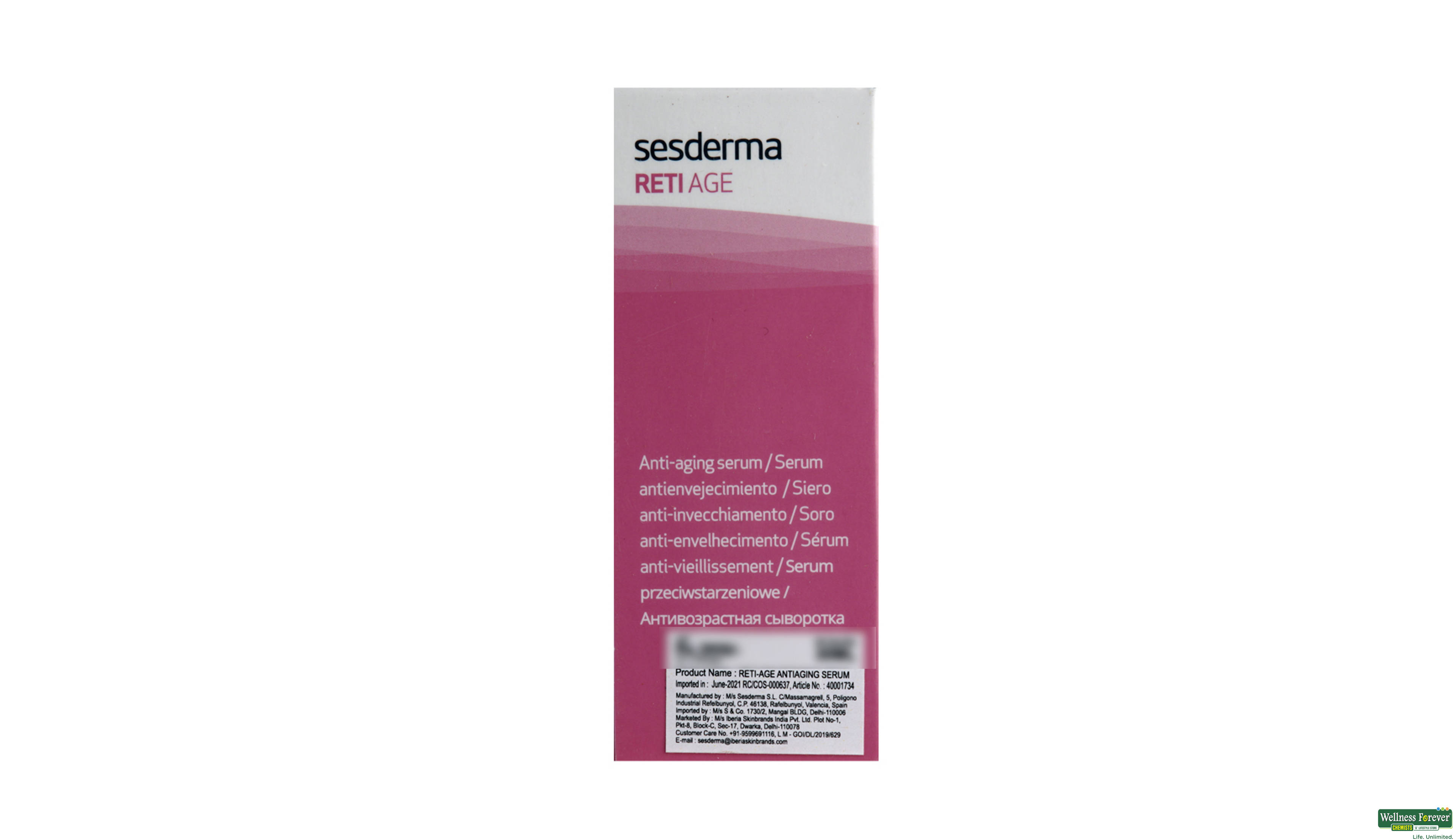 RETI AGE F/ANTI AGING SERUM 30ML- 4, 30ML, 