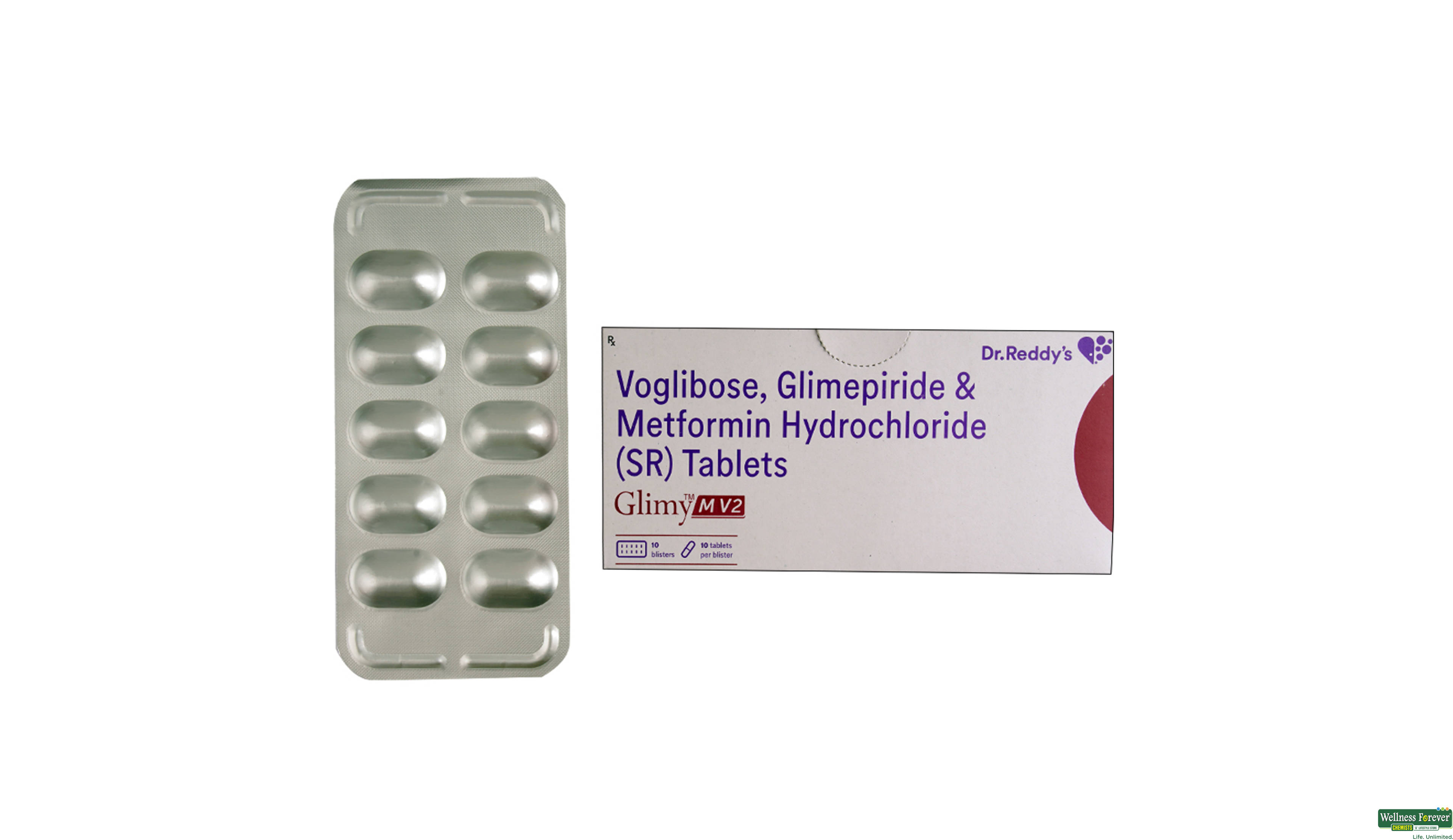 GLIMY-MV 2MG 10TAB- 1, 10TAB, 