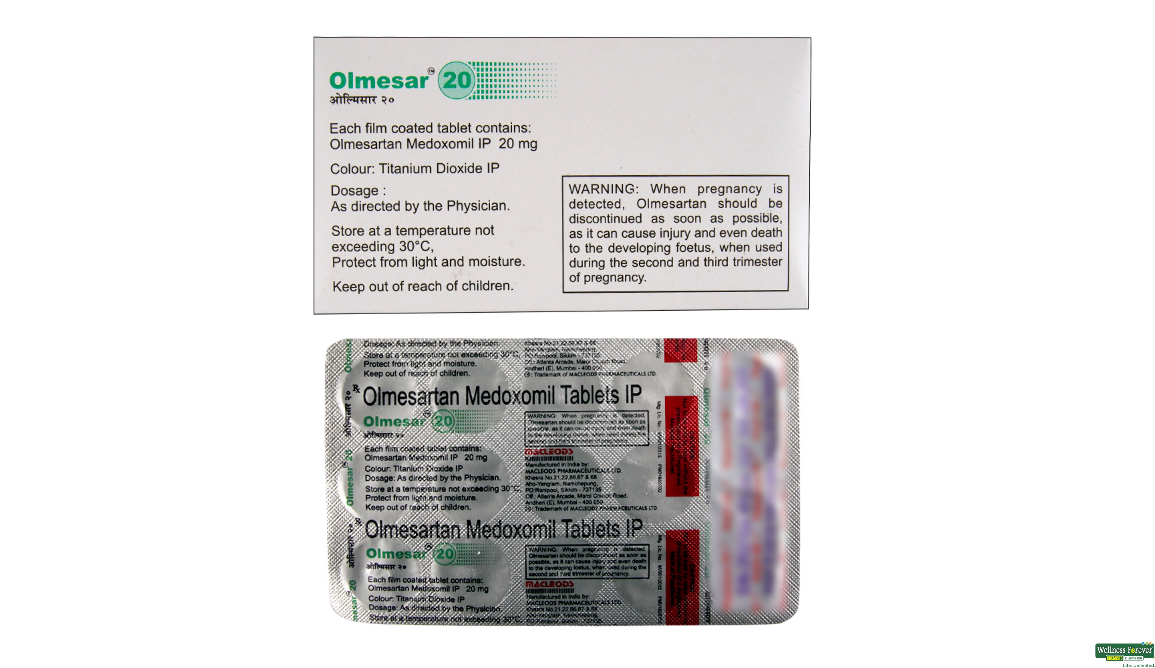 OLMESAR 20MG 15TAB- 2, 15TAB, 