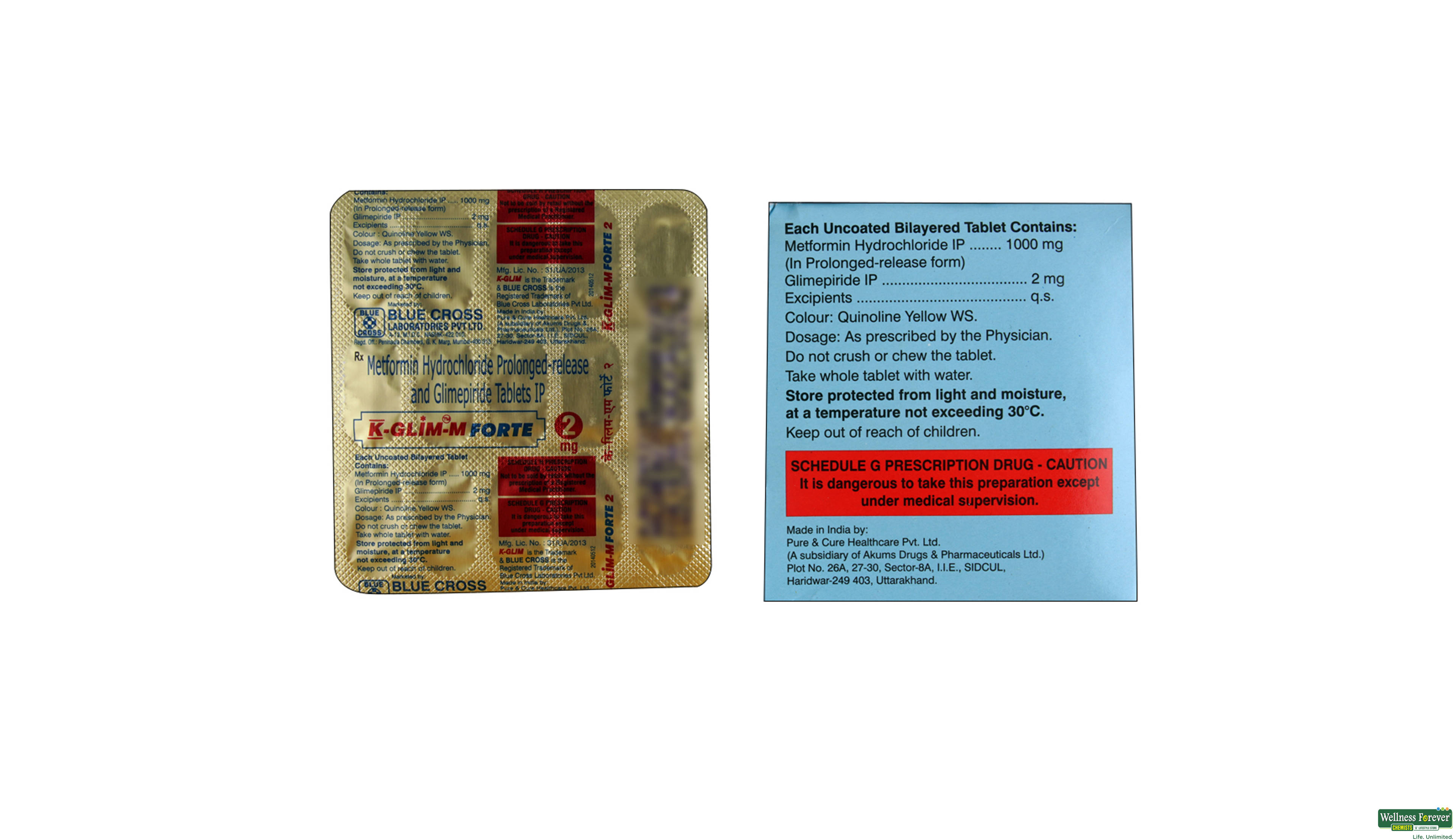 K-GLIM-M FORTE 2MG 15TAB- 2, 15TAB, 