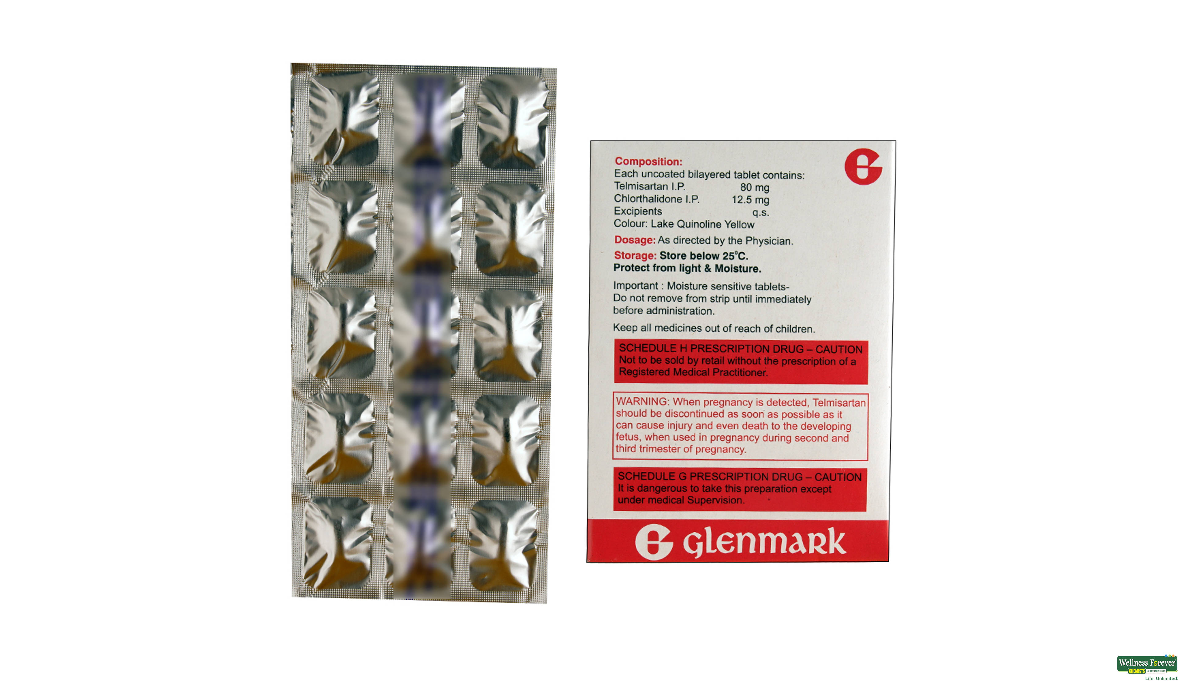 TELMA-CT 80/12.5MG 15TAB- 2, 15TAB, 