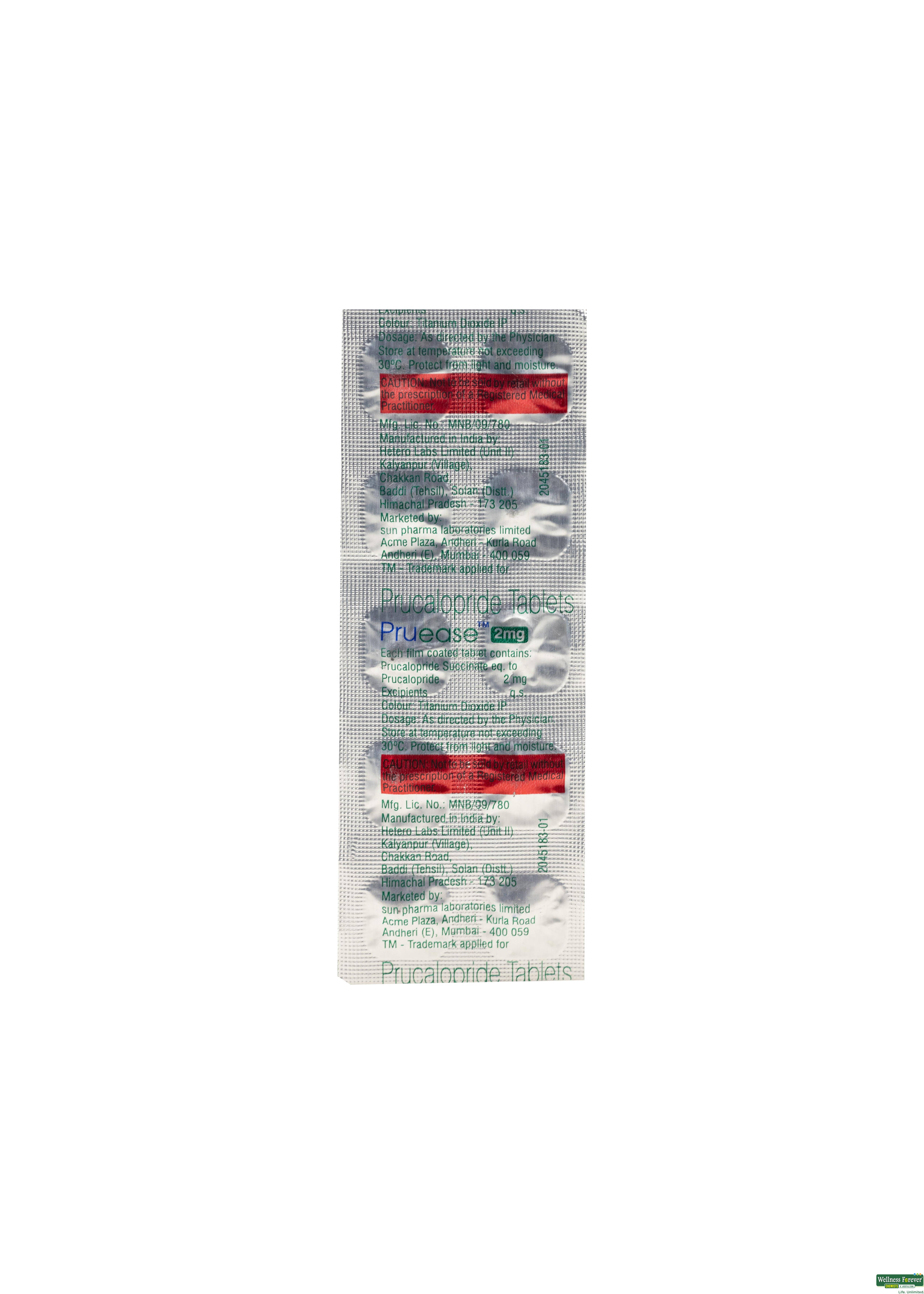 PRUEASE 2MG 10TAB-image