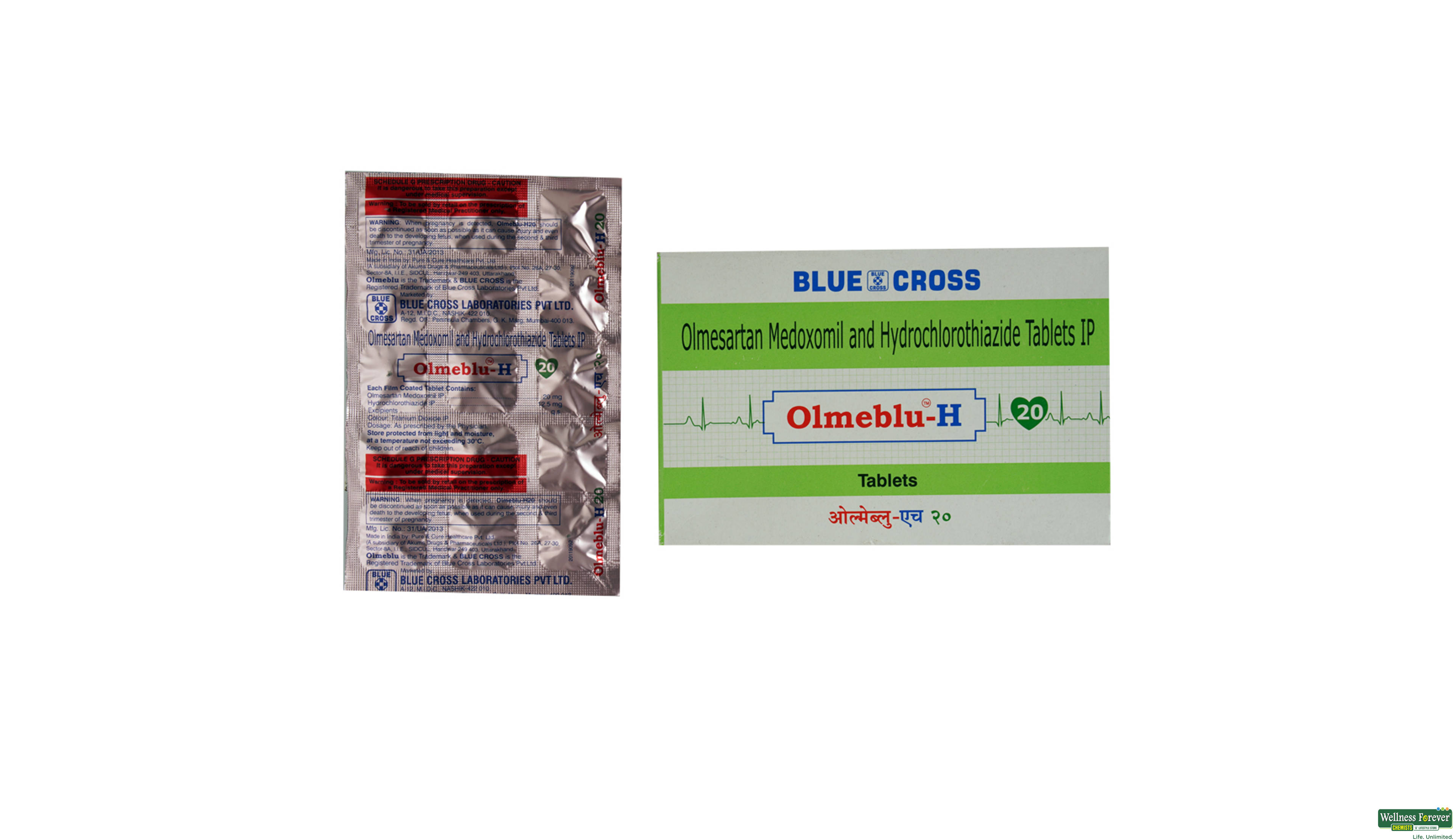 OLMEBLU-H 20MG 15TAB- 1, 15TAB, 