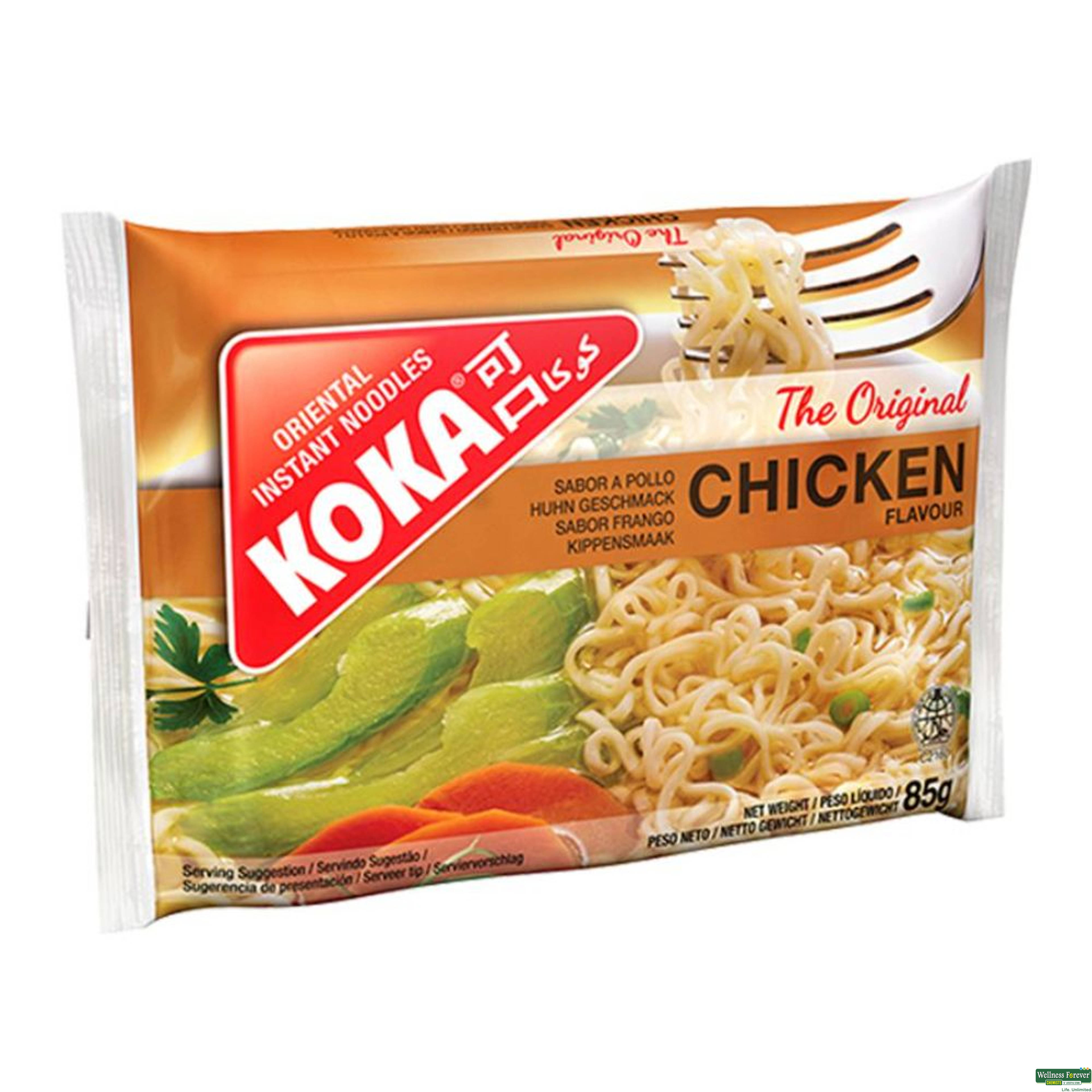 Koka Oriental Instant Noodles The Original Chicken Flavour, 85 g-image