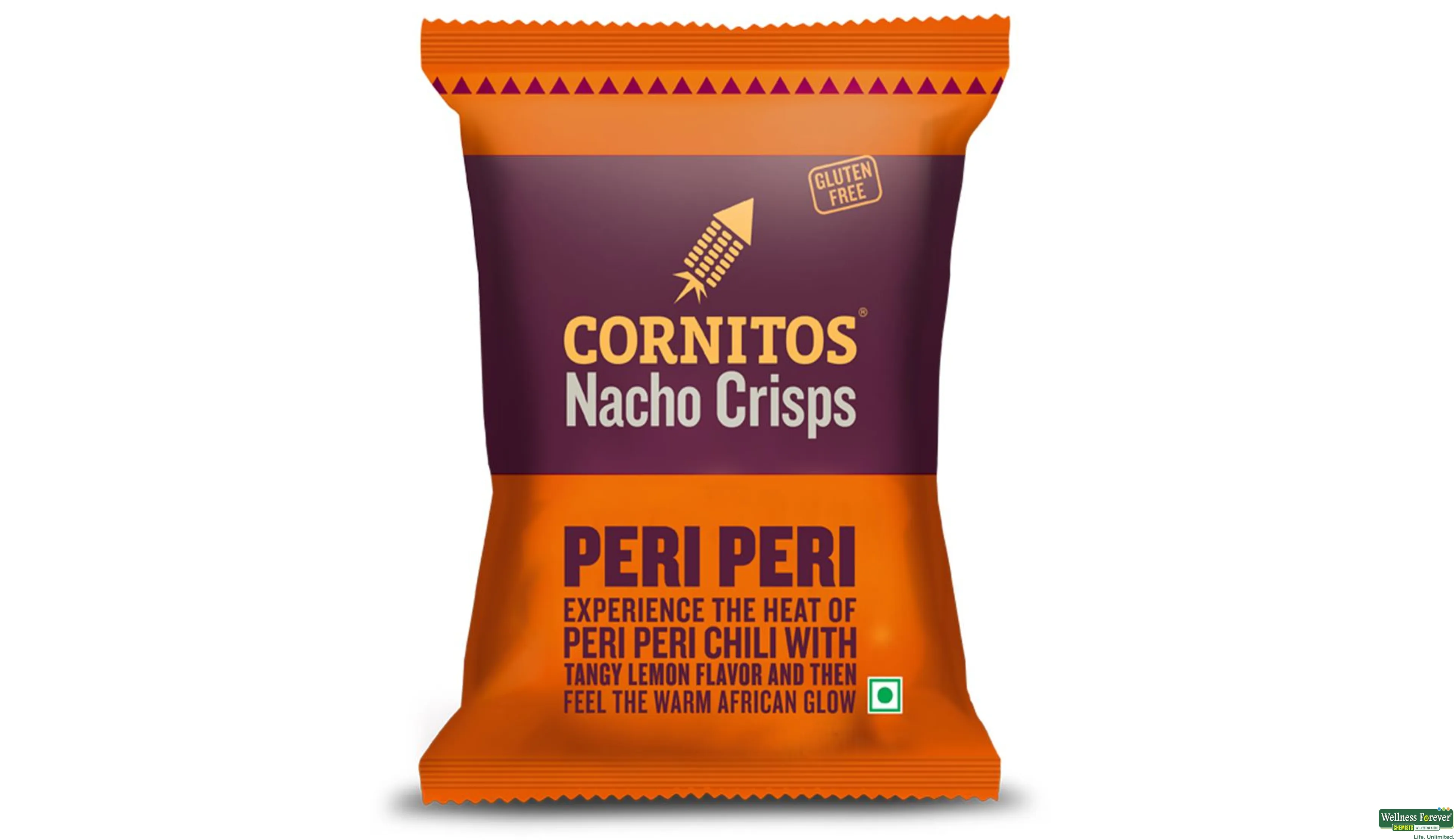 CORNITOS NACHO CHIPS PERI PERI 60GM- 1, 60GM, 