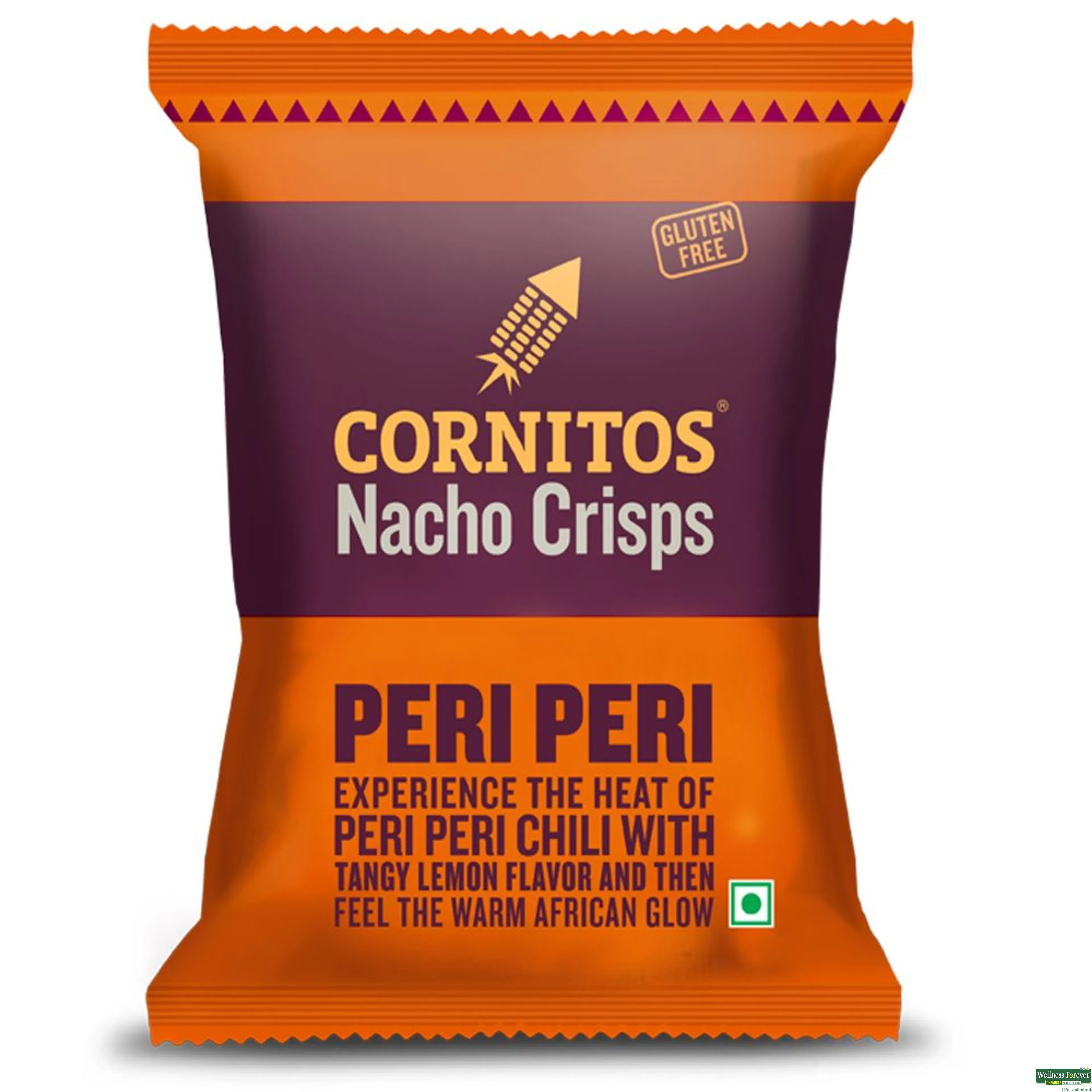 CORNITOS NACHO CHIPS PERI PERI 60GM-image