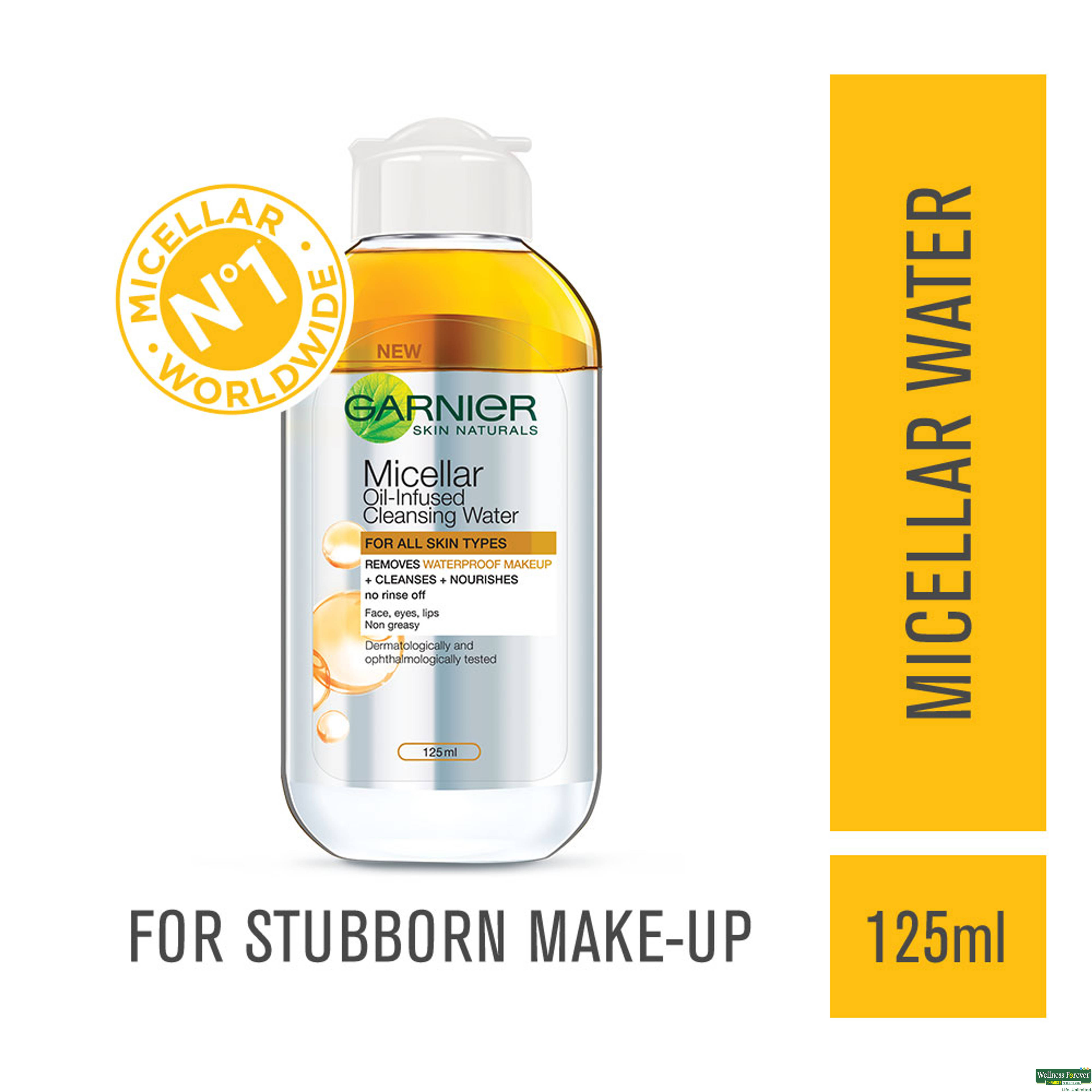Garnier Skin Naturals Micellar Oil-Infused Cleansing Water 125ml-image
