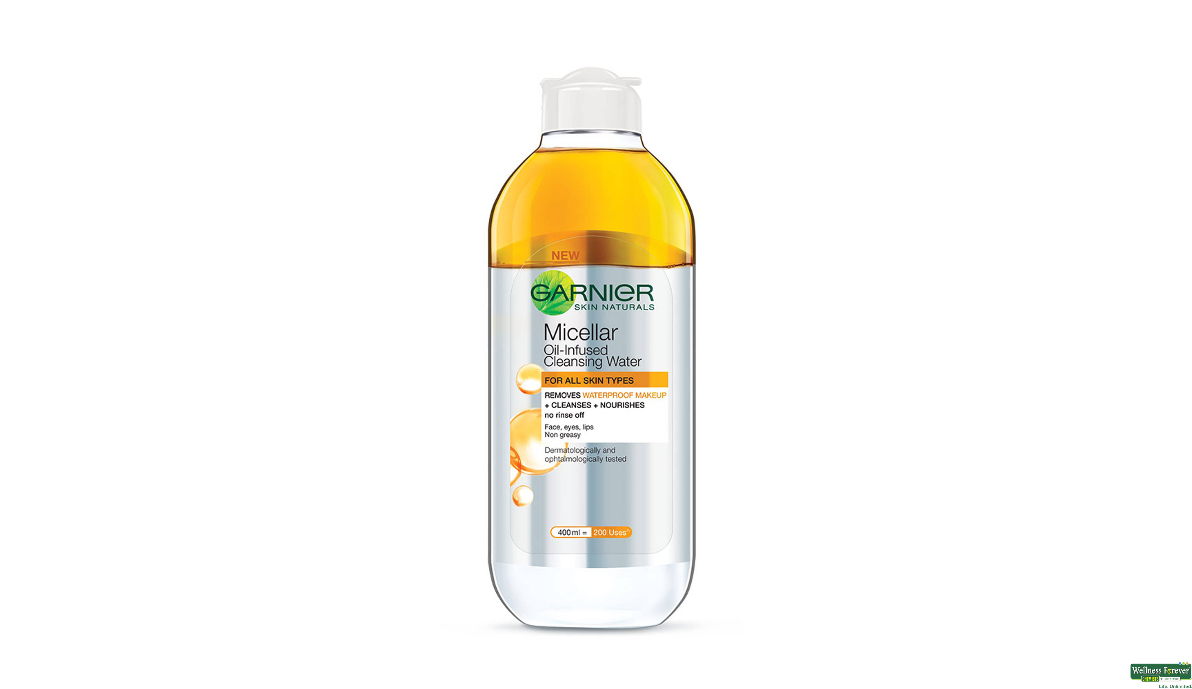 GARN MICELLAR OIL-INFUSED CLNS WATER 400ML- 2, 400ML, 