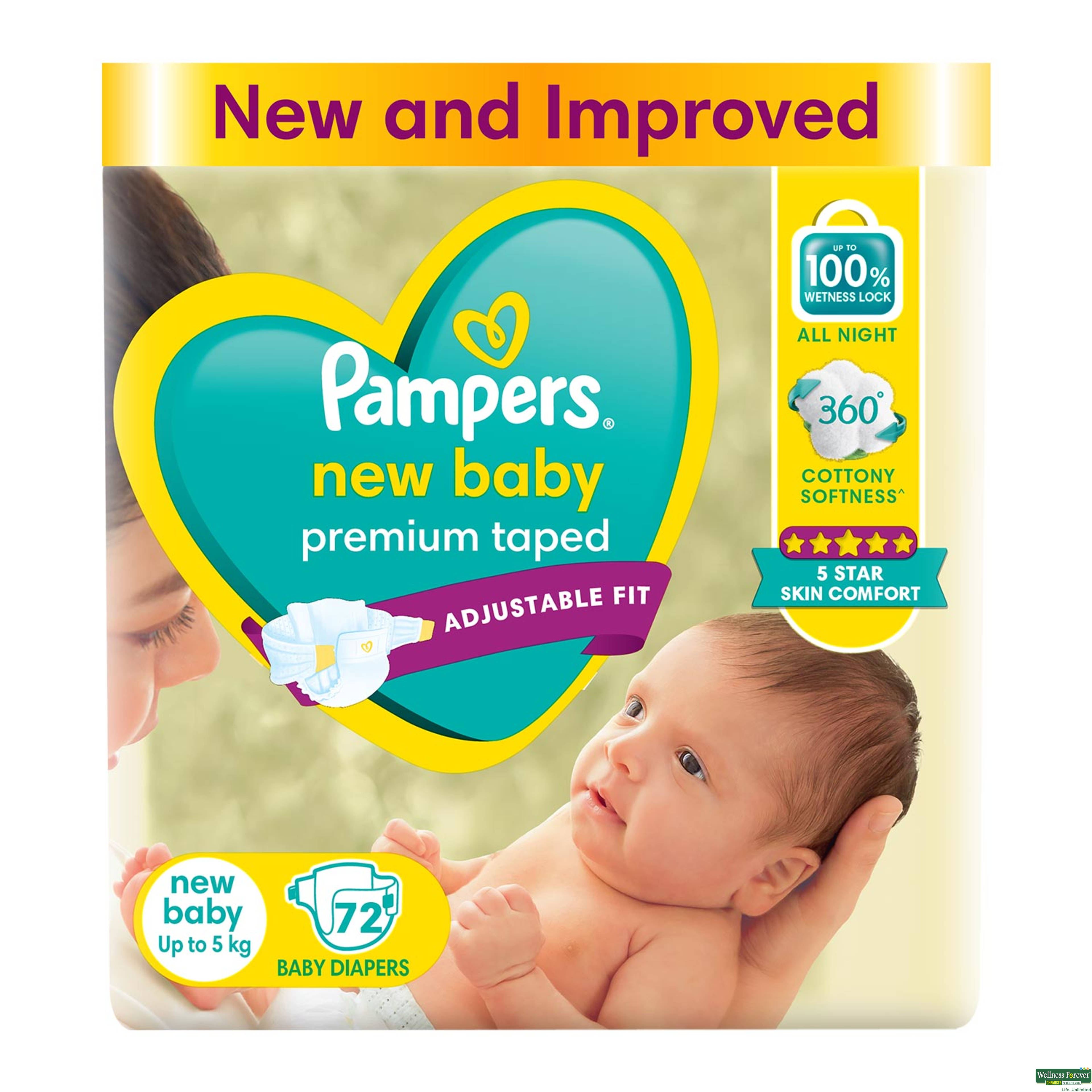 Pampers Diaper New Baby S 72 Pieces-image