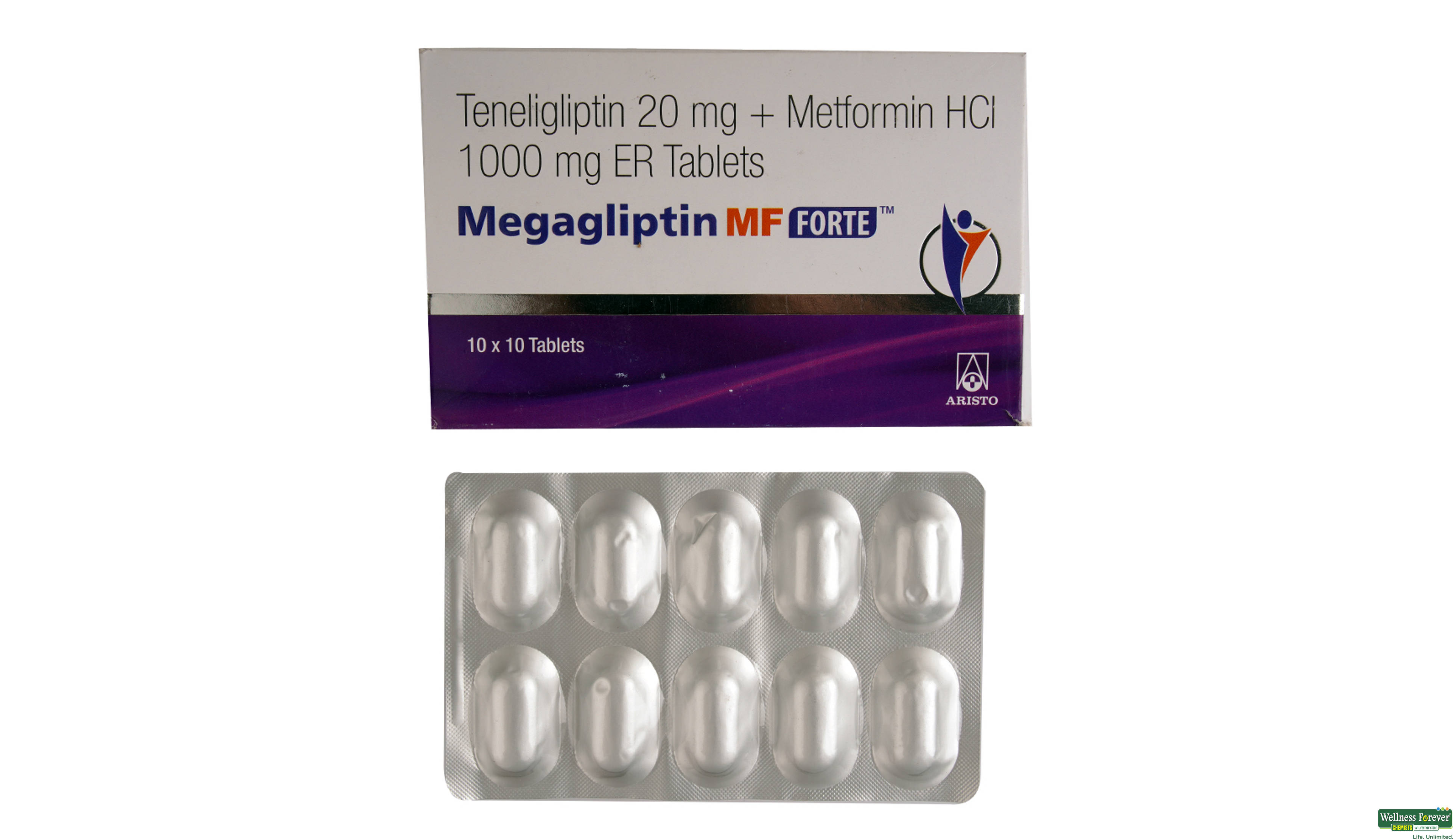 MEGAGLIPTIN-MF-FORTE 10TAB- 1, 10TAB, 