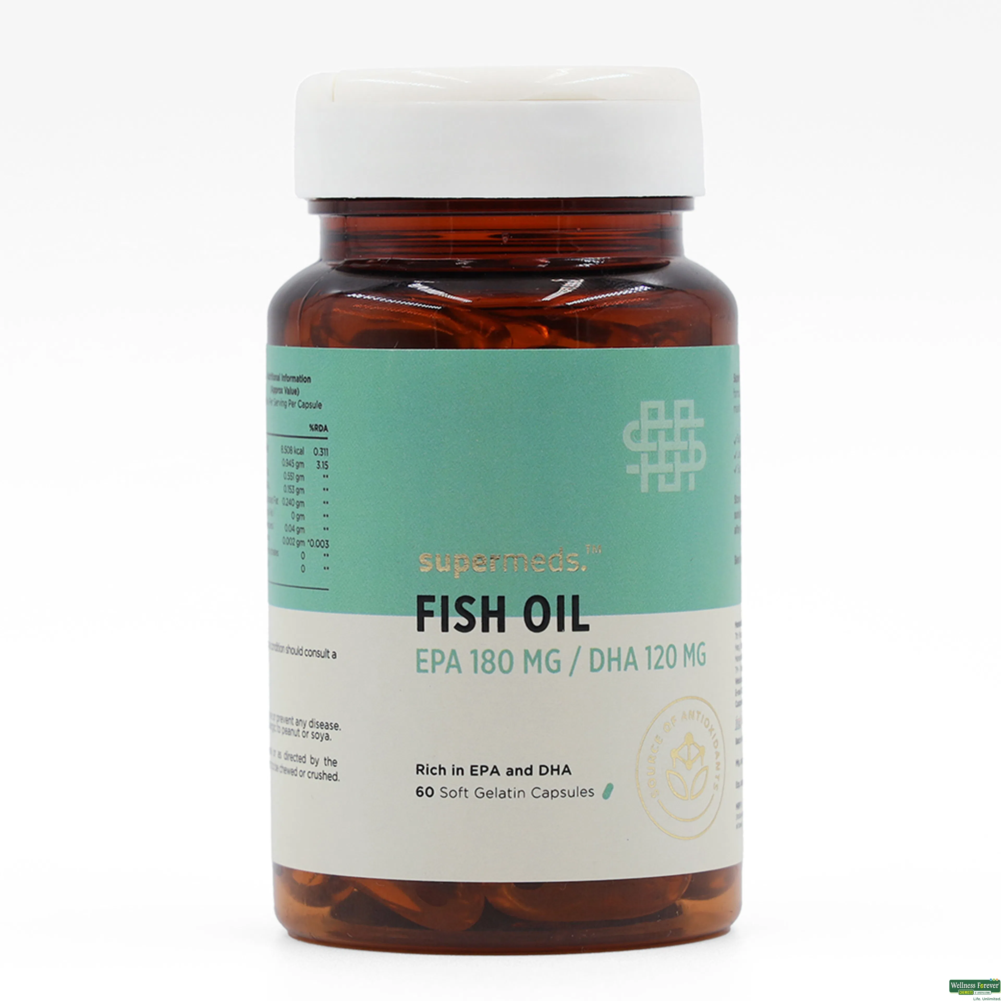 SUPERMEDS FISH OIL 1000MG 60CAP-image