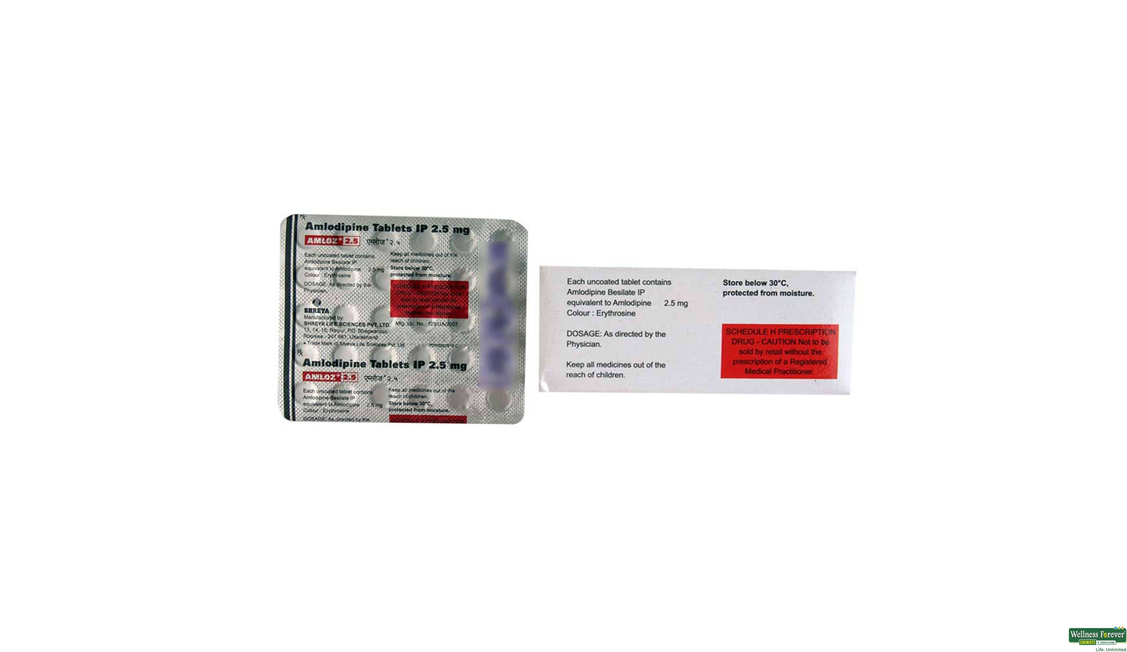 AMLOZ 2.5MG 30TAB- 2, 30TAB, 