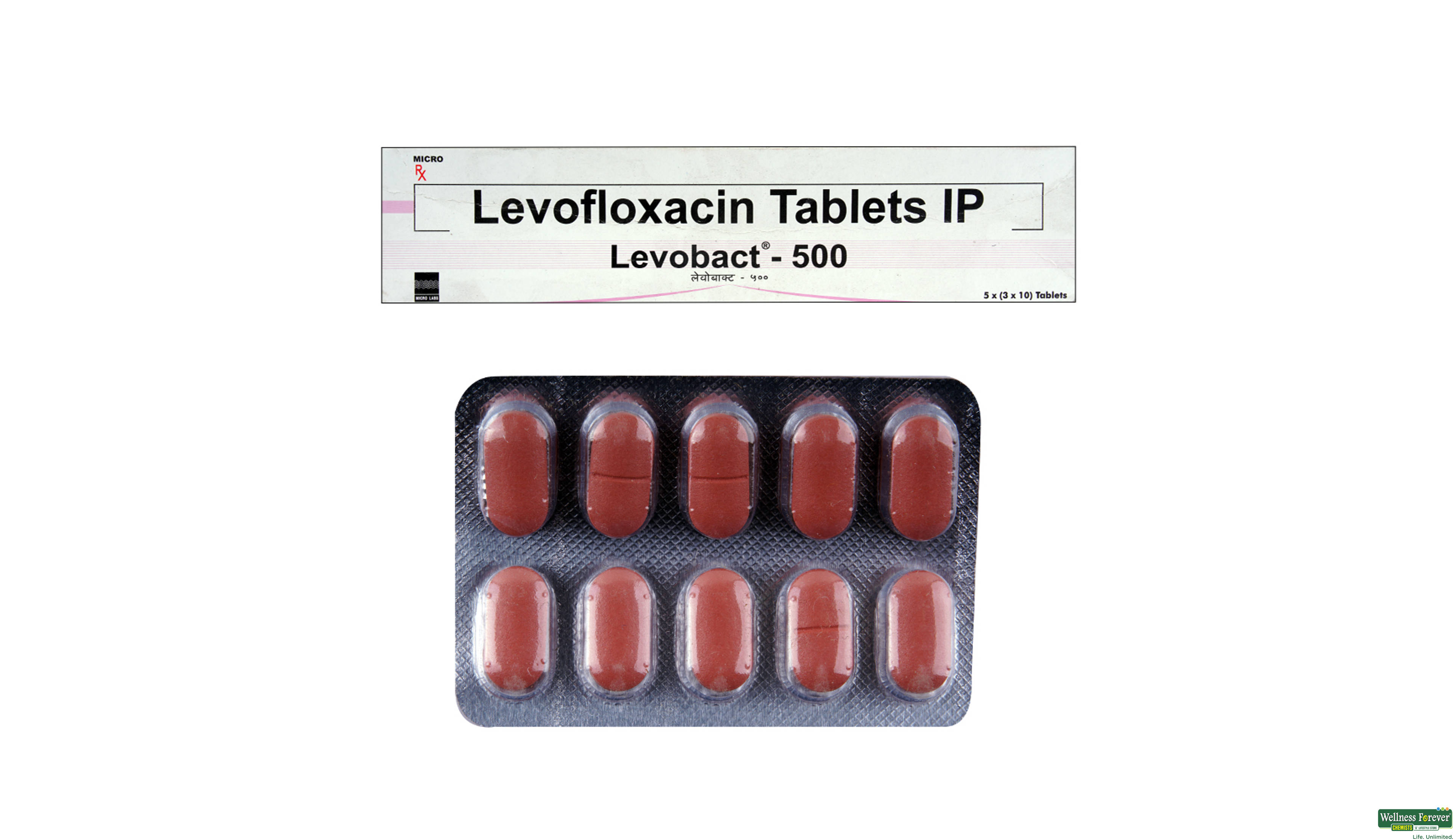 LEVOBACT 500MG 10TAB- 1, 10TAB, 