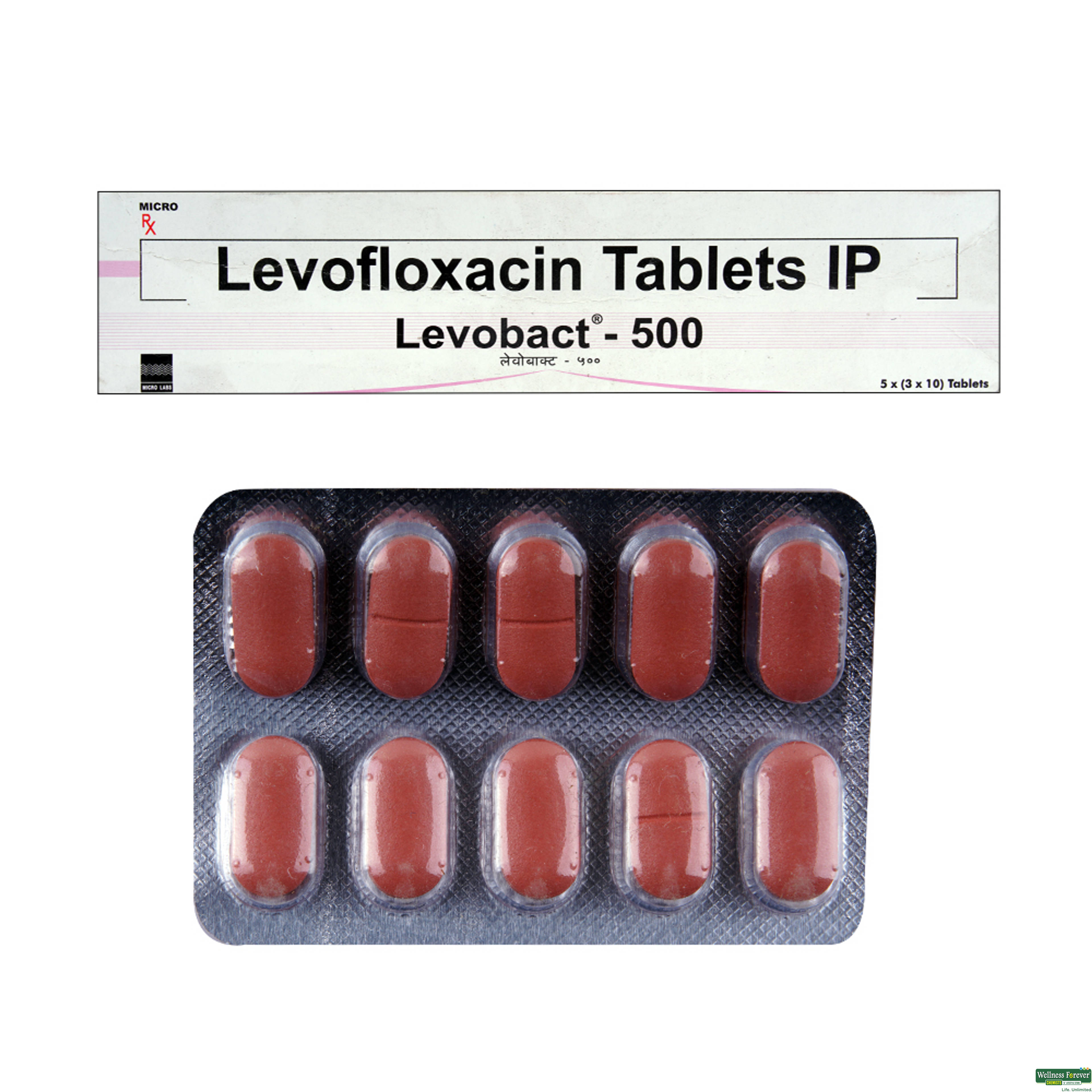 LEVOBACT 500MG 10TAB-image