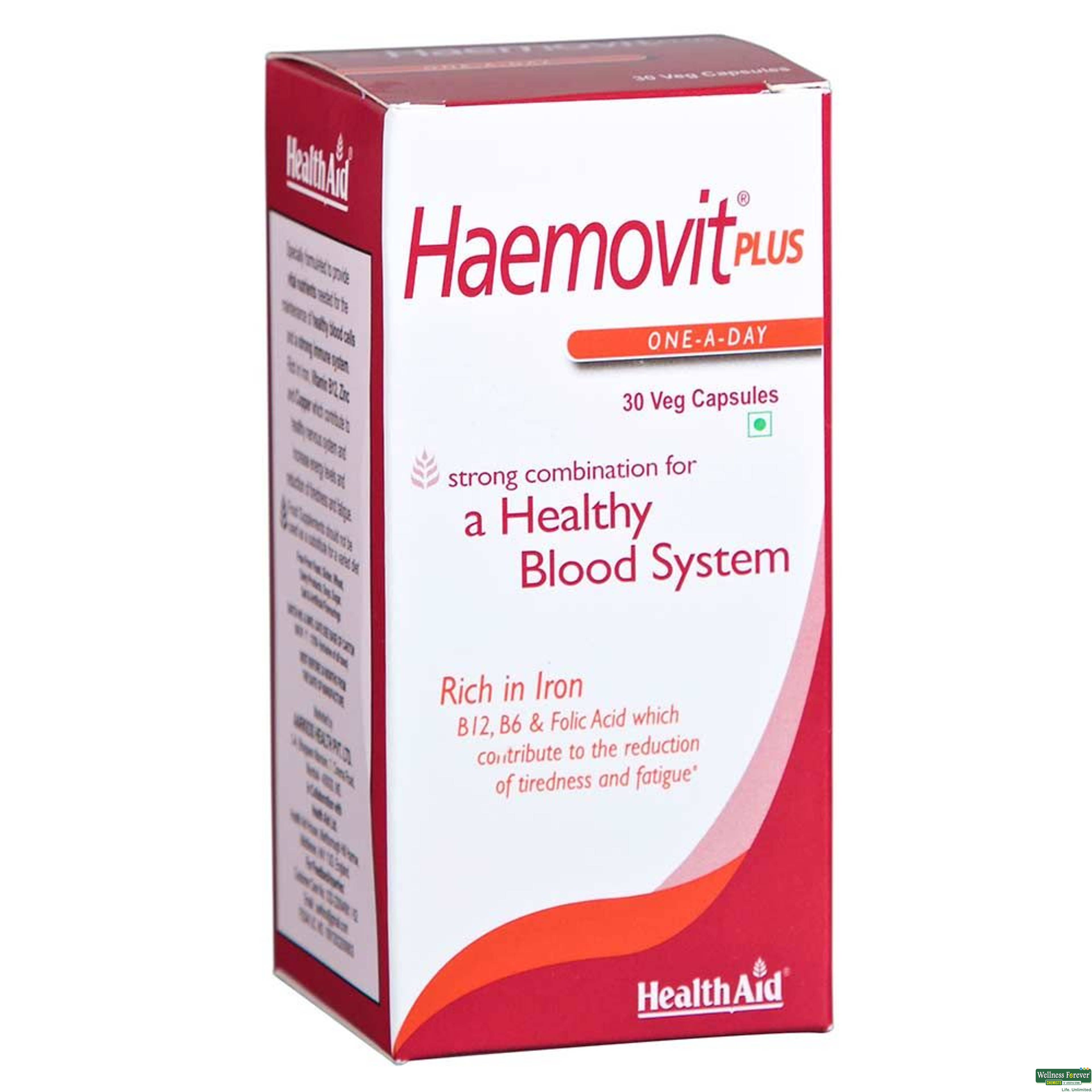 HEALTH AID HAEMOVIT-PLUS 30CAP-image