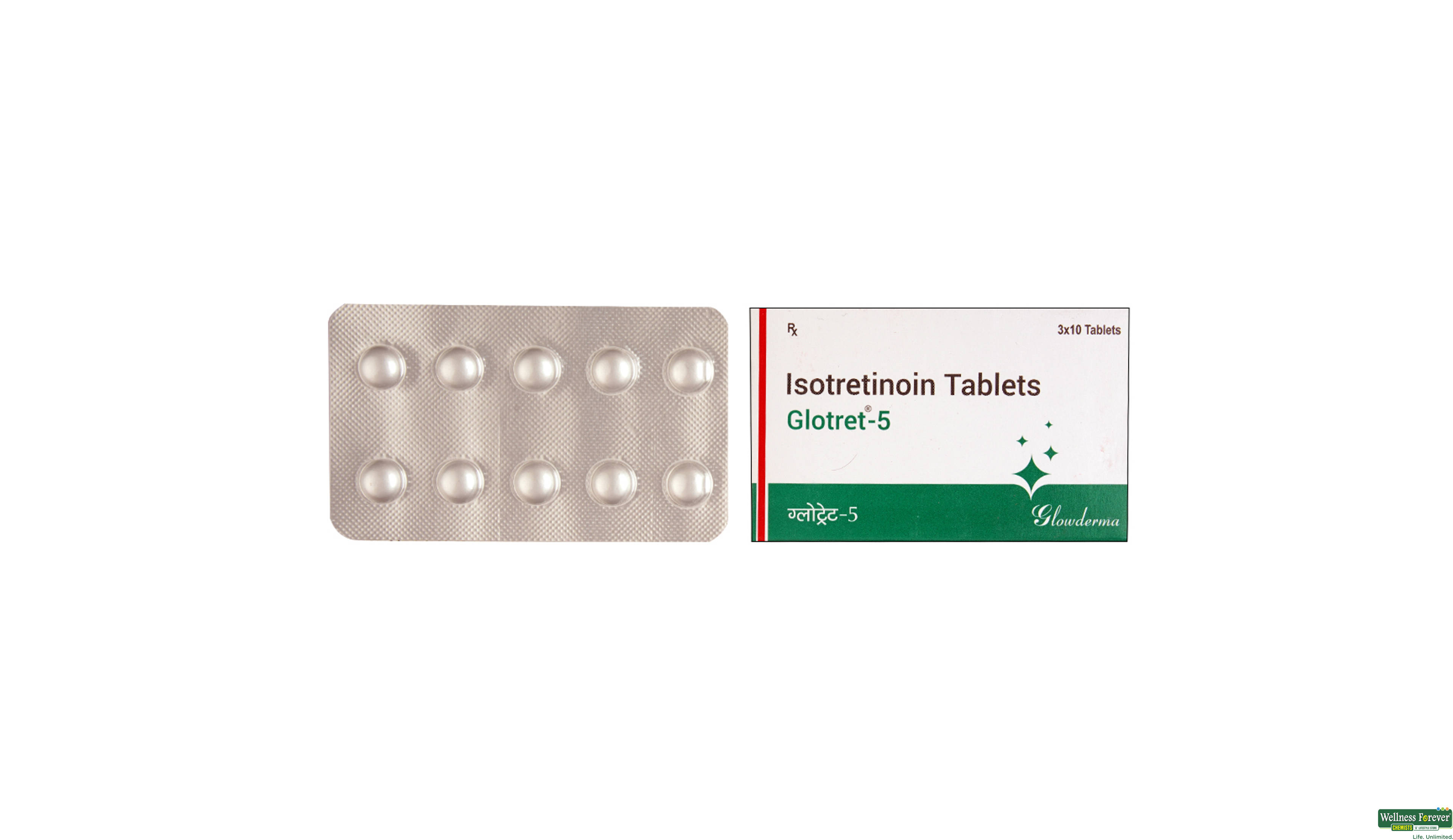 GLOTRET 5MG 10TAB- 1, 10TAB, 