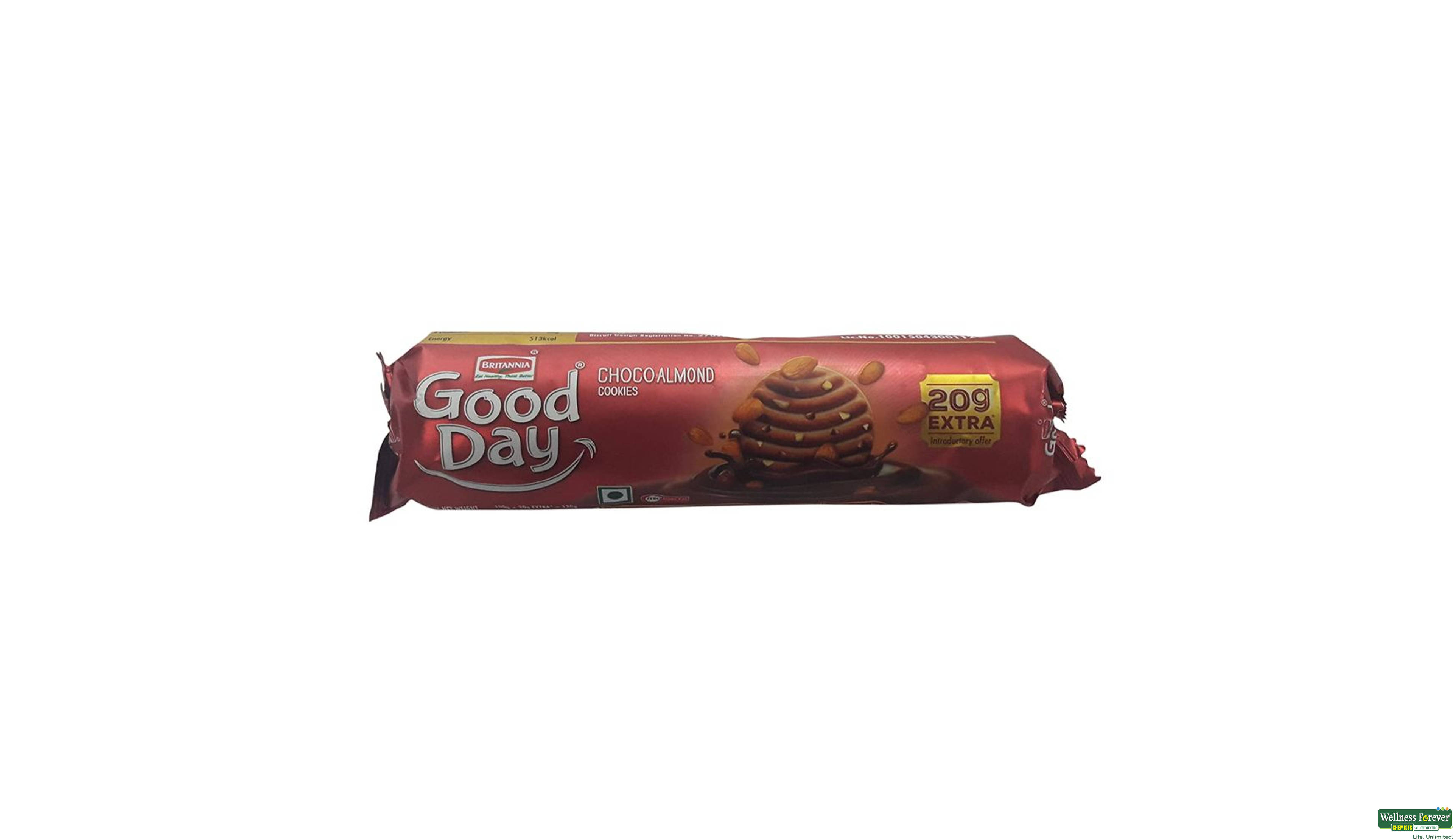 BRIT BISC GOODDAY CHOCOALMOND 120GM- 1, 120GM, 