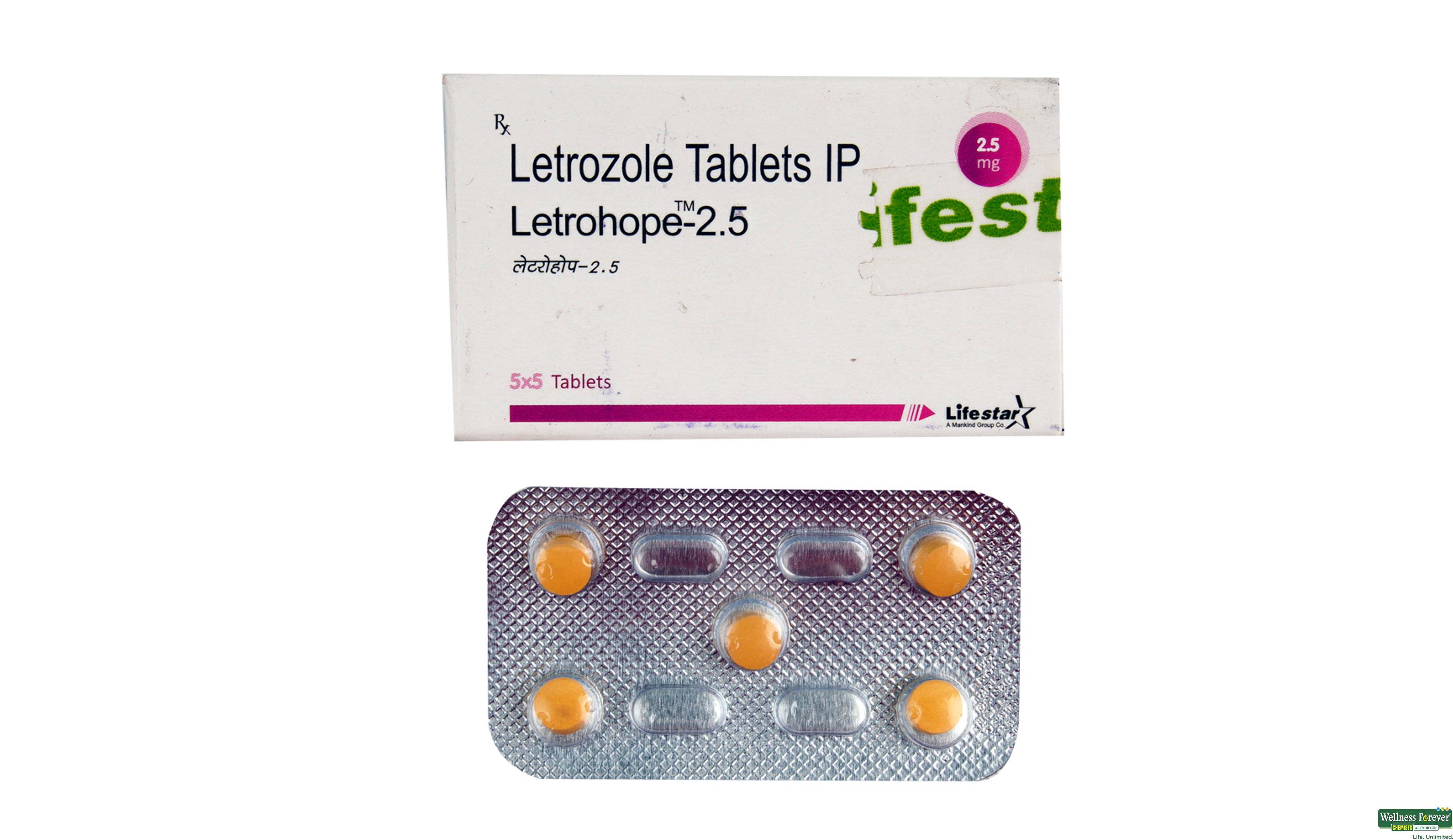 LETROHOPE 2.5MG 5TAB- 1, 5TAB, 