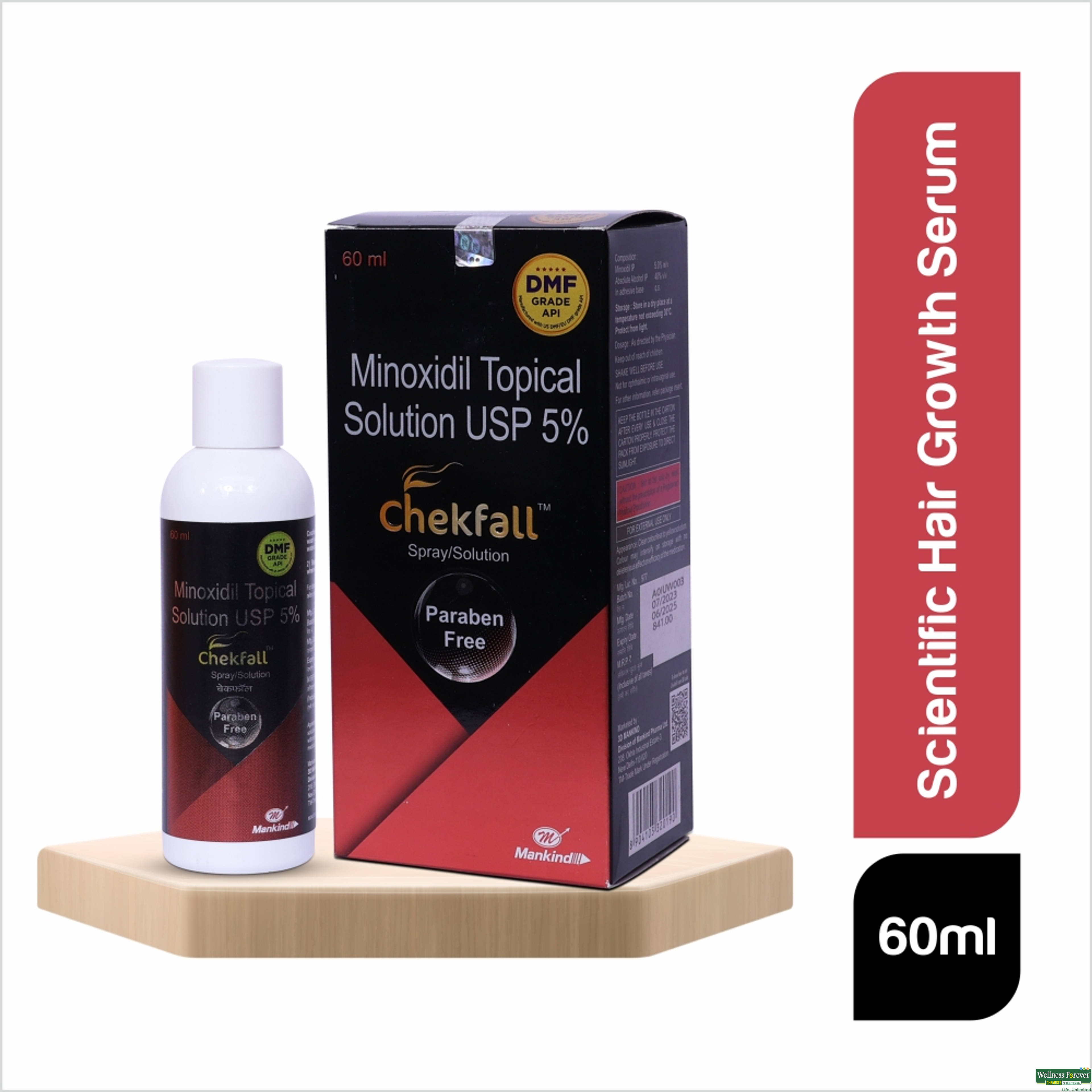 CHEKFALL 5% SPRAY/SOLN 60ML-image