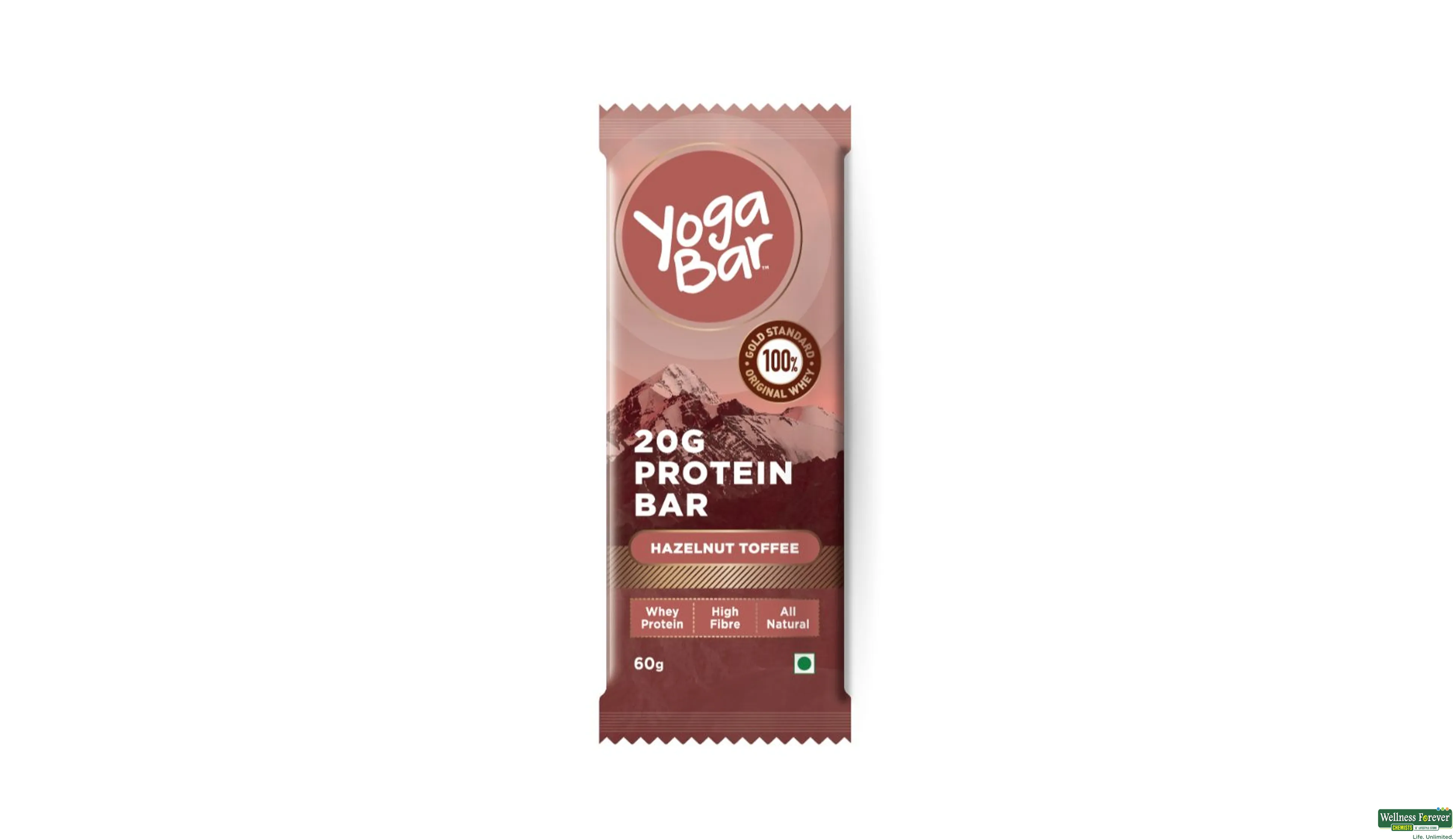 YOGA BAR PROTEIN HEZELNUT TOFFEE 60GM