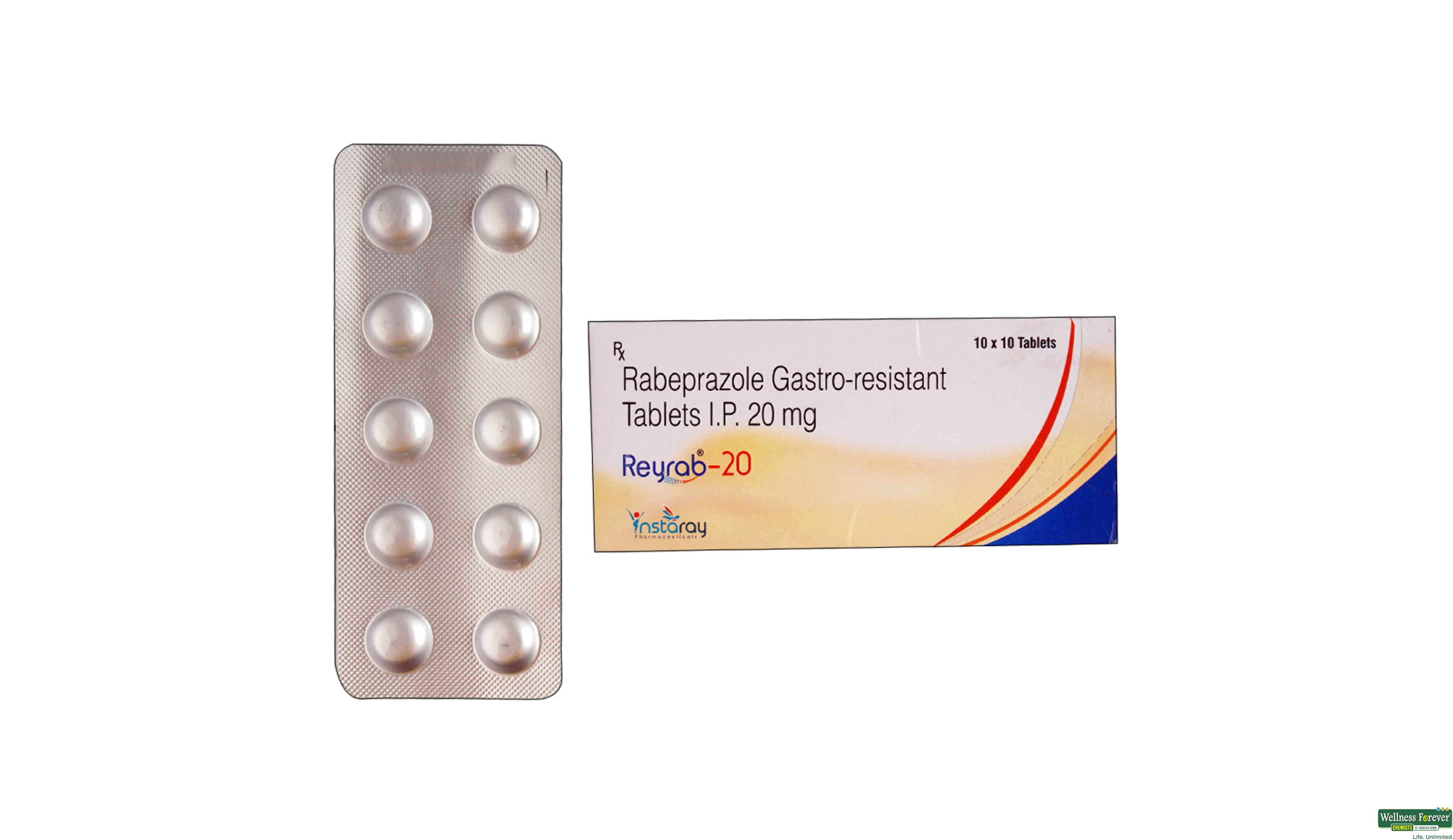 REYRAB 20MG 10TAB- 1, 10TAB, 