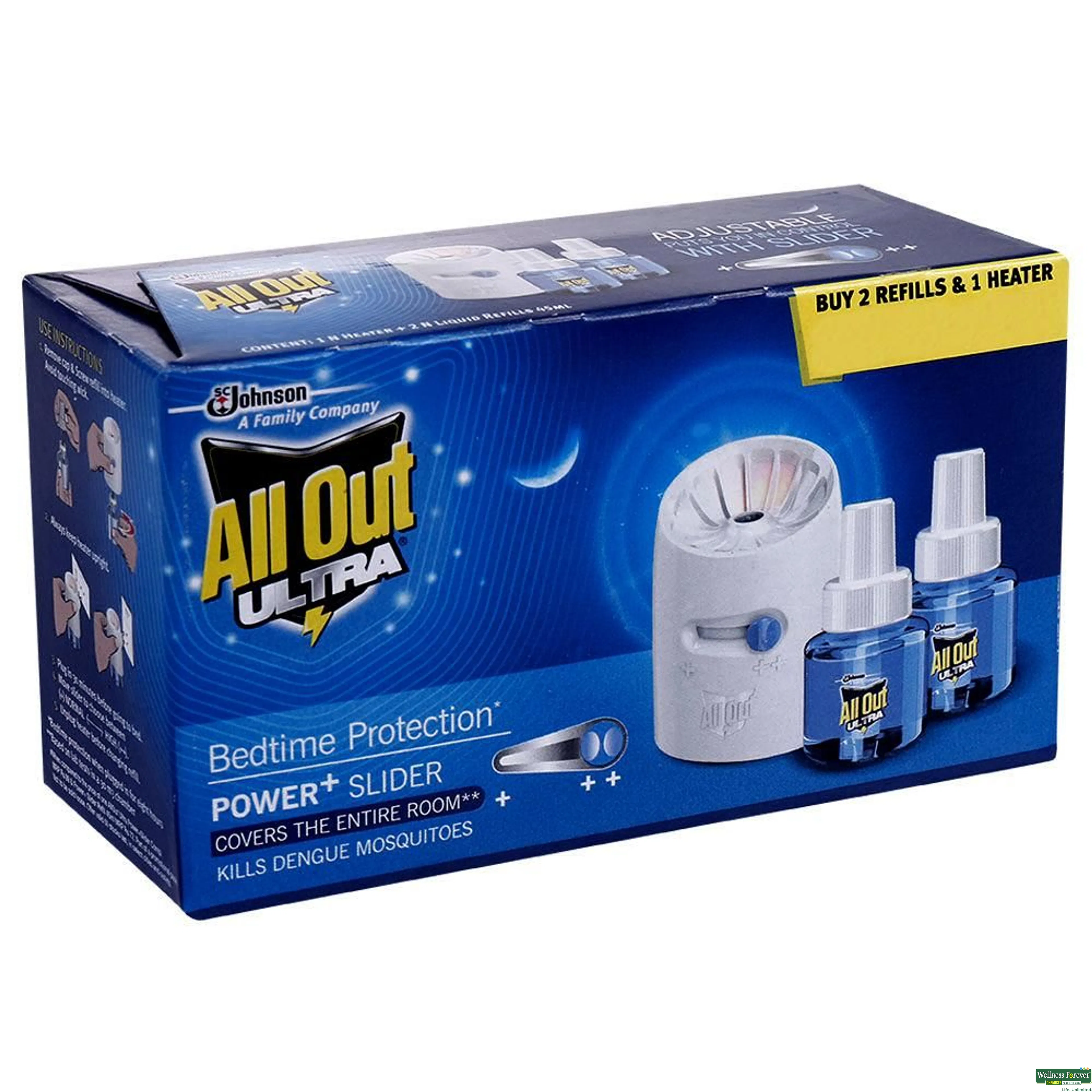 ALLOUT MOSQUITO ULTRA POWER KIT+2REF 45ML-image