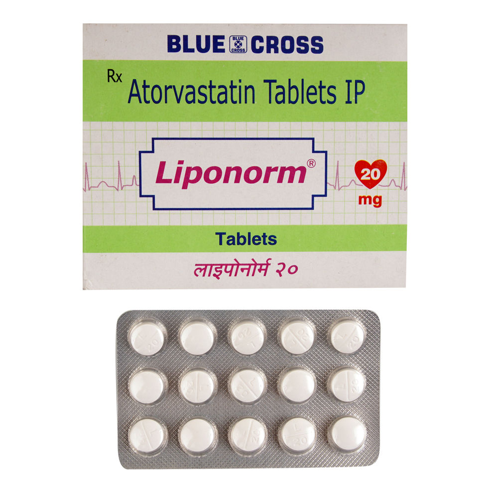 Buy Liponorm 20mg 15 Tablets Online at Best Prices | Wellness Forever