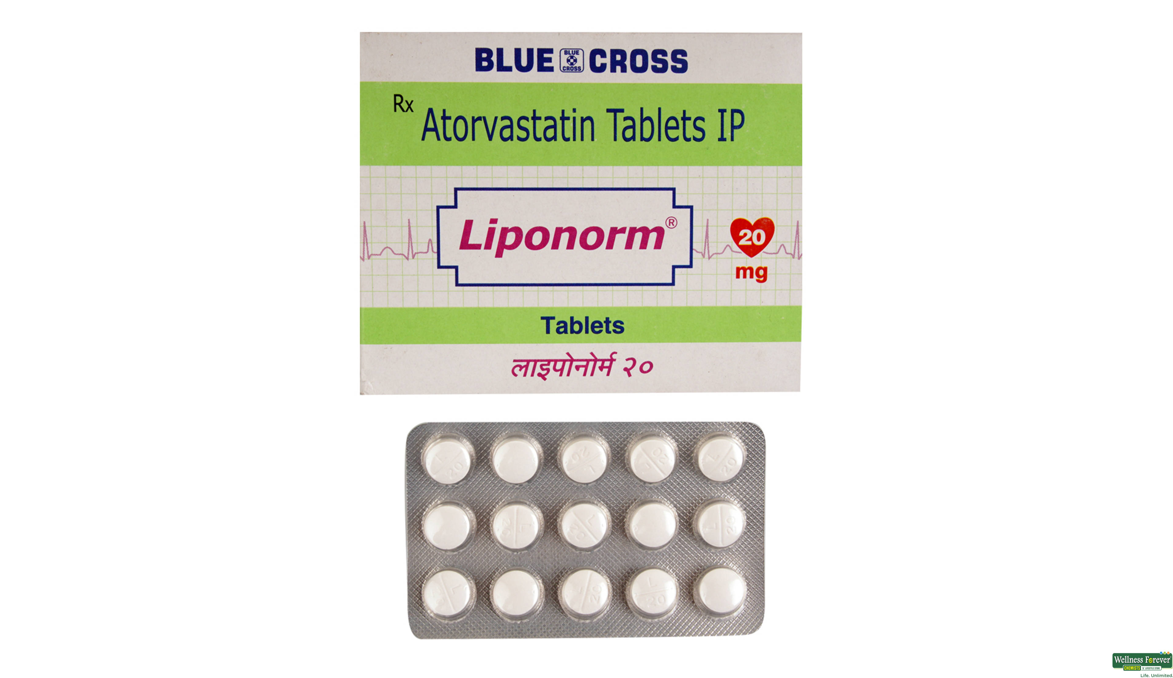 LIPONORM 20MG 15TAB- 1, 15TAB, 