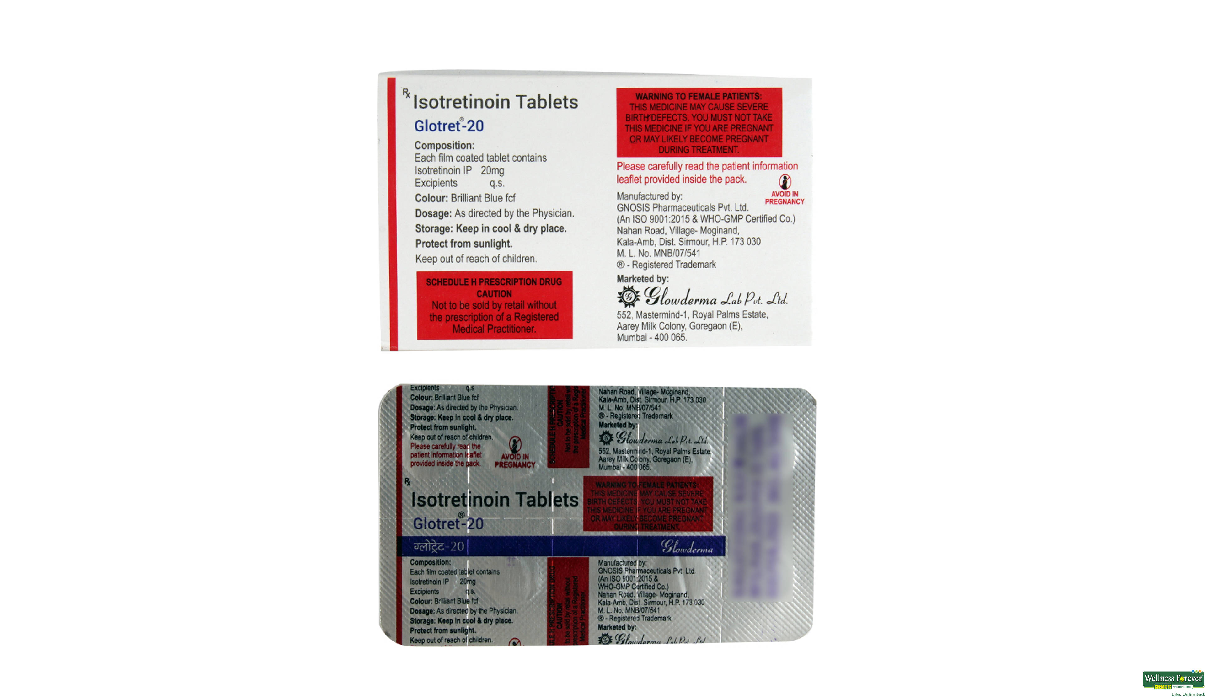 GLOTRET 20MG 10TAB- 2, 10TAB, 