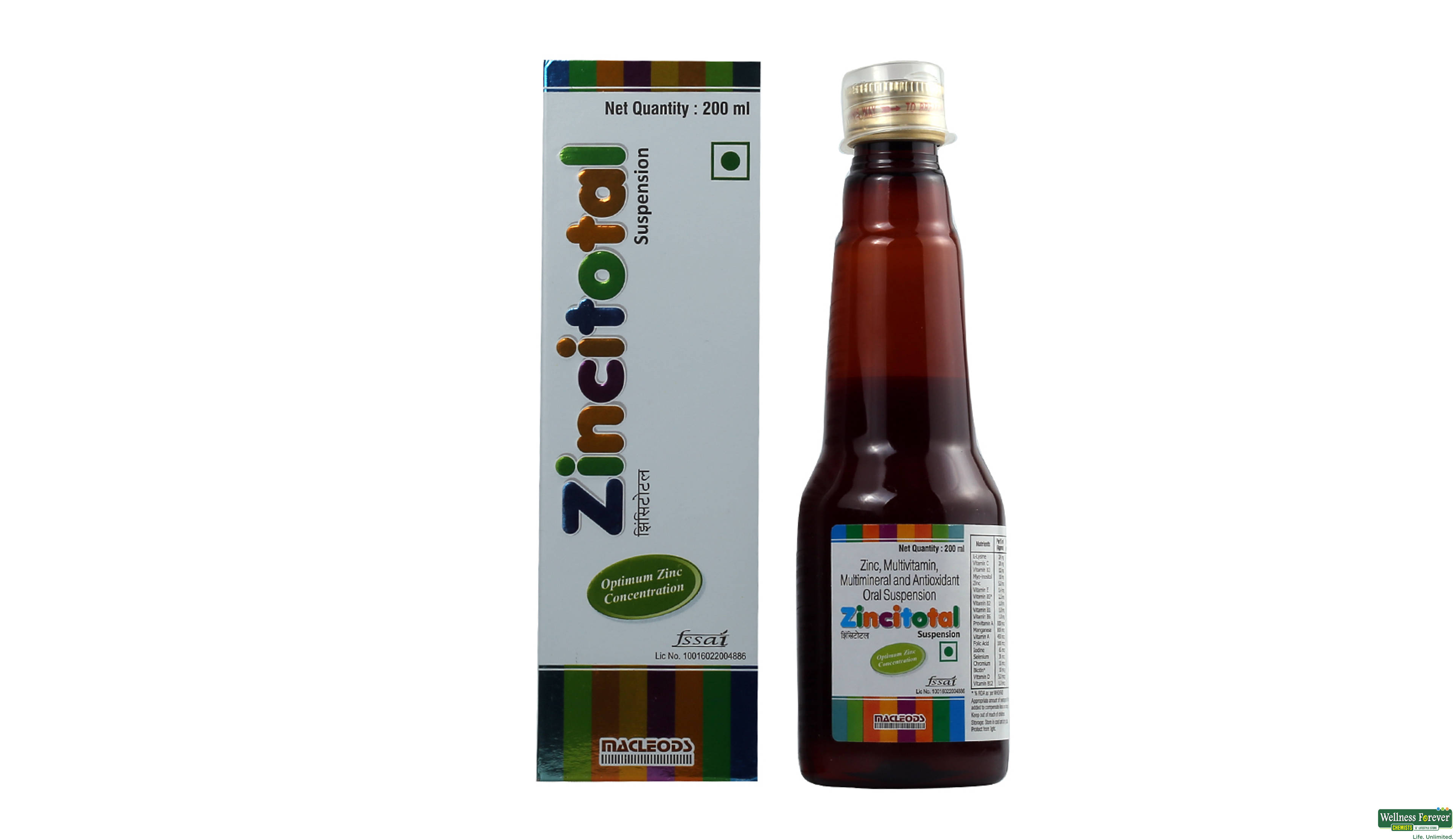 ZINCITOTAL SUSP 200ML- 1, 200ML, 
