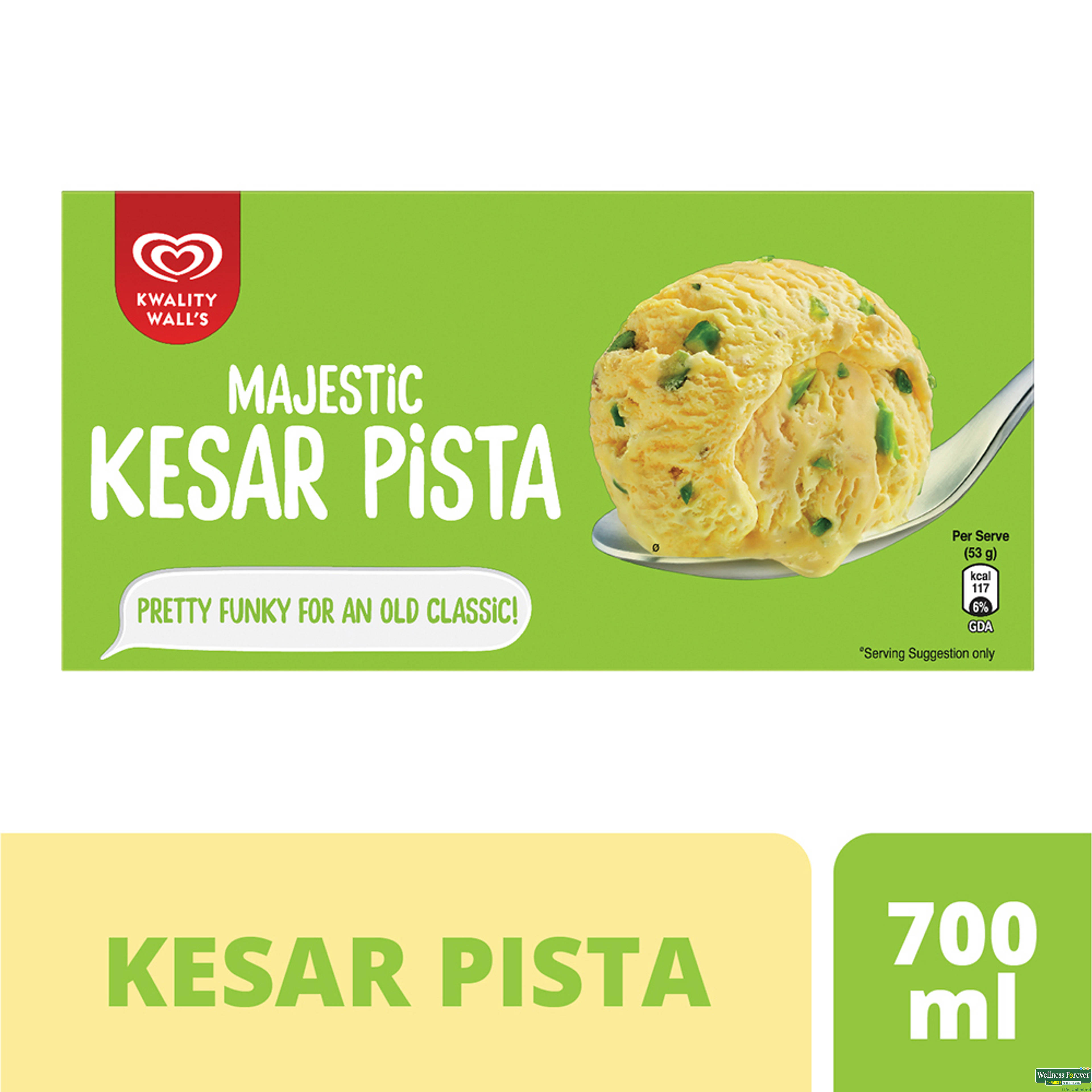 Kwality Wall's Party Pack Kesar Pista, 700 ml-image