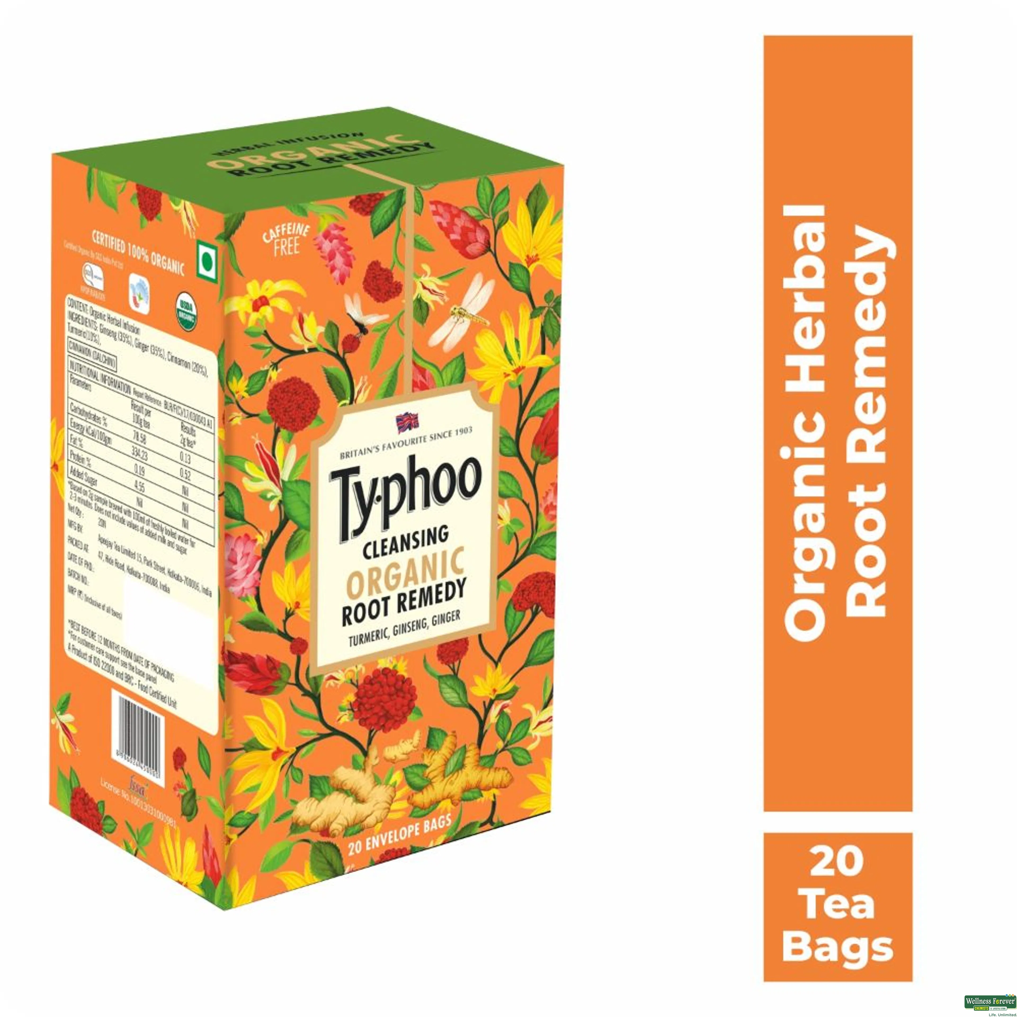 TY-PHOO TEA ORGANIC ROOT REMEDY 20BAGS-image