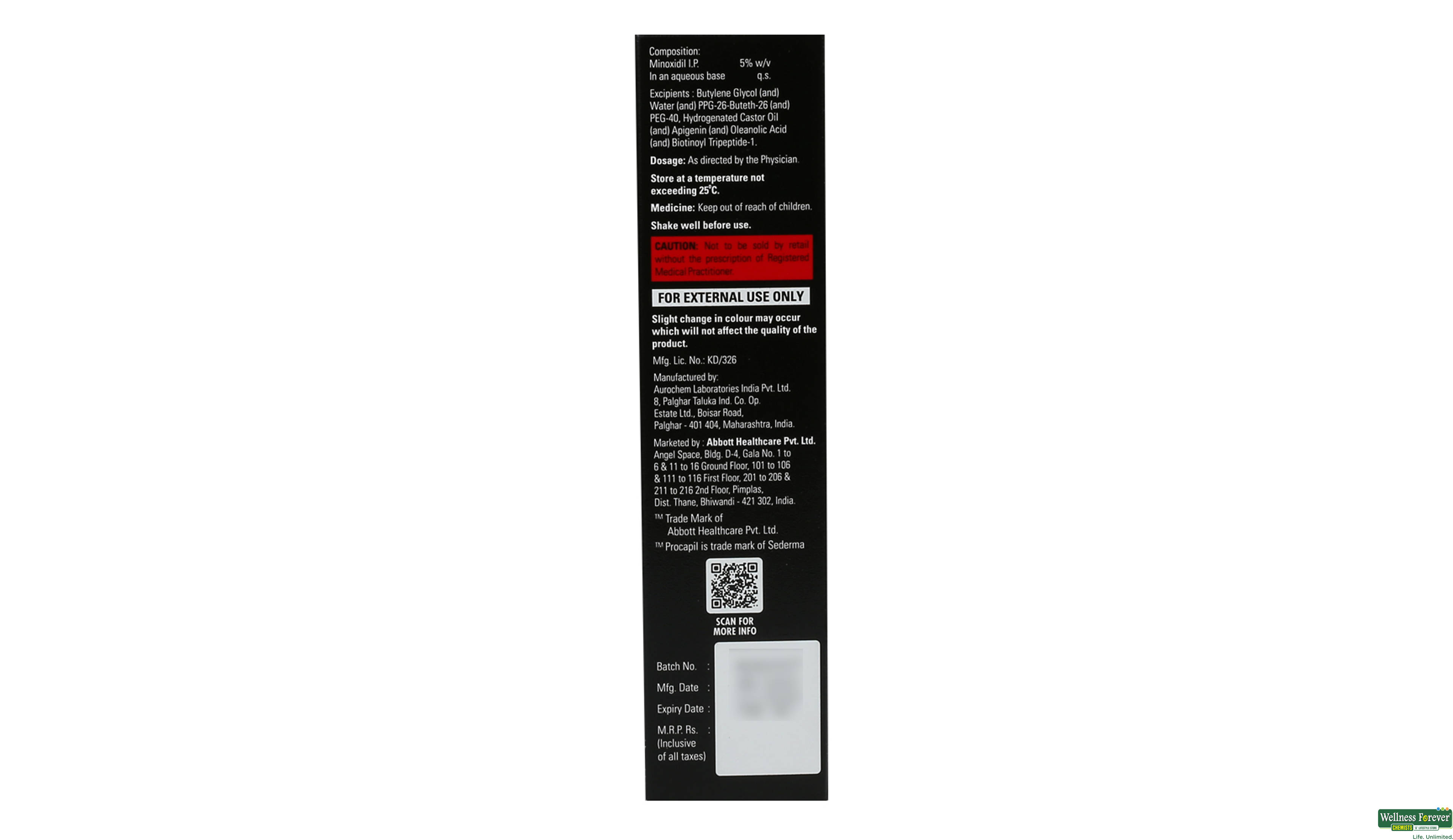 MINICHEK 5% SOLN 60ML- 2, 60ML, 