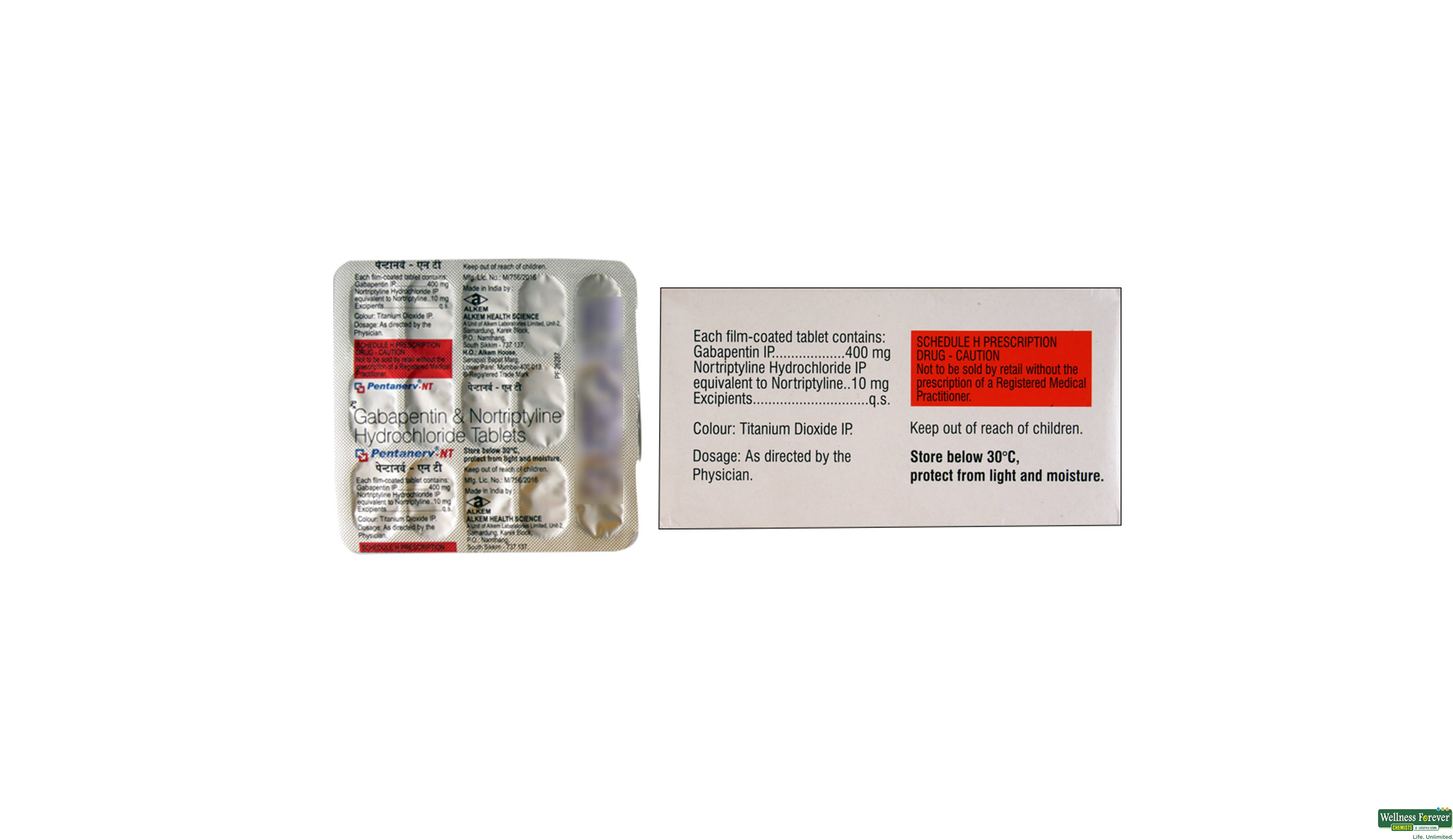 PENTANERV-NT 400MG 15TAB- 2, 15TAB, 