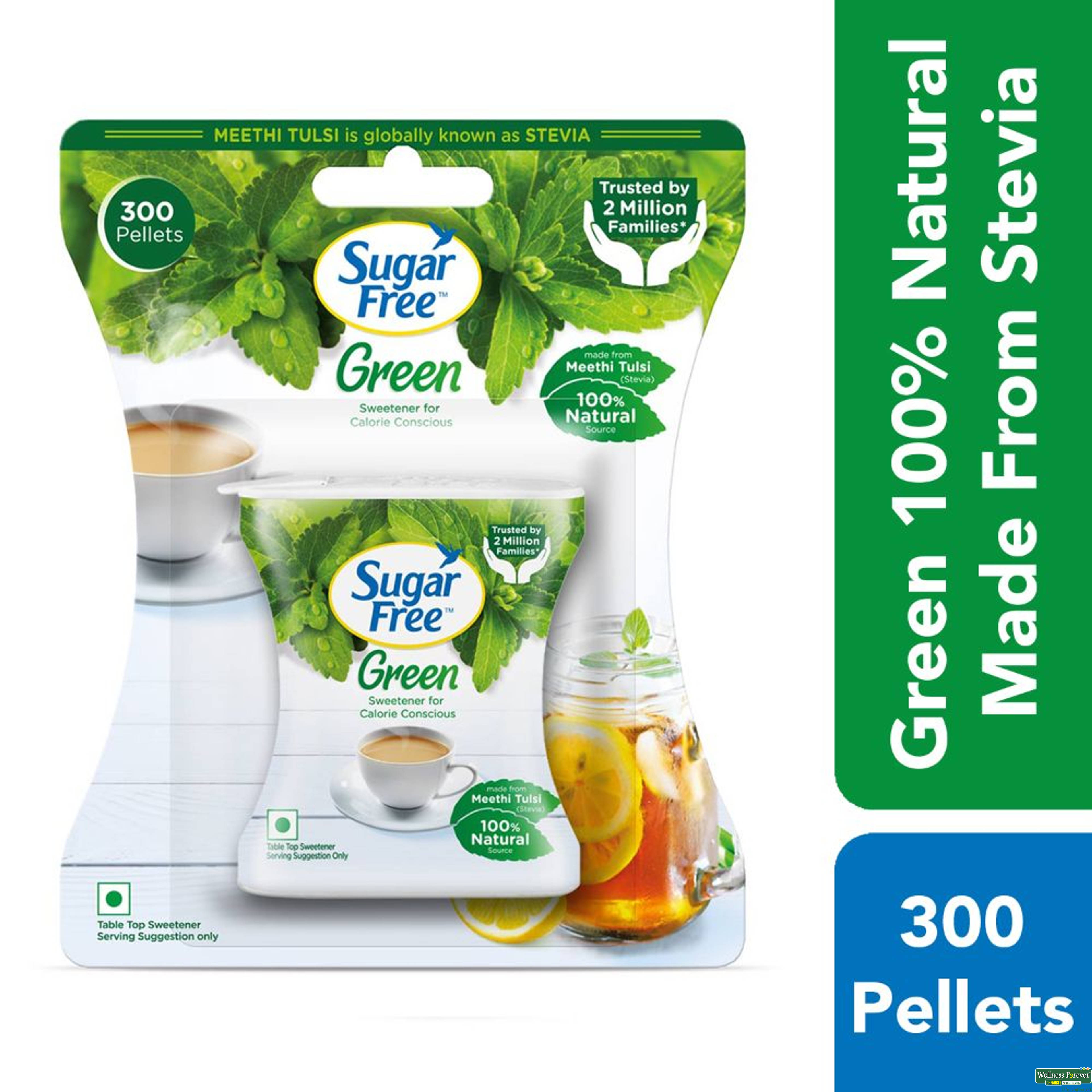 Sugar Free Green 100% Natural Sweetener, 300 pellets-image