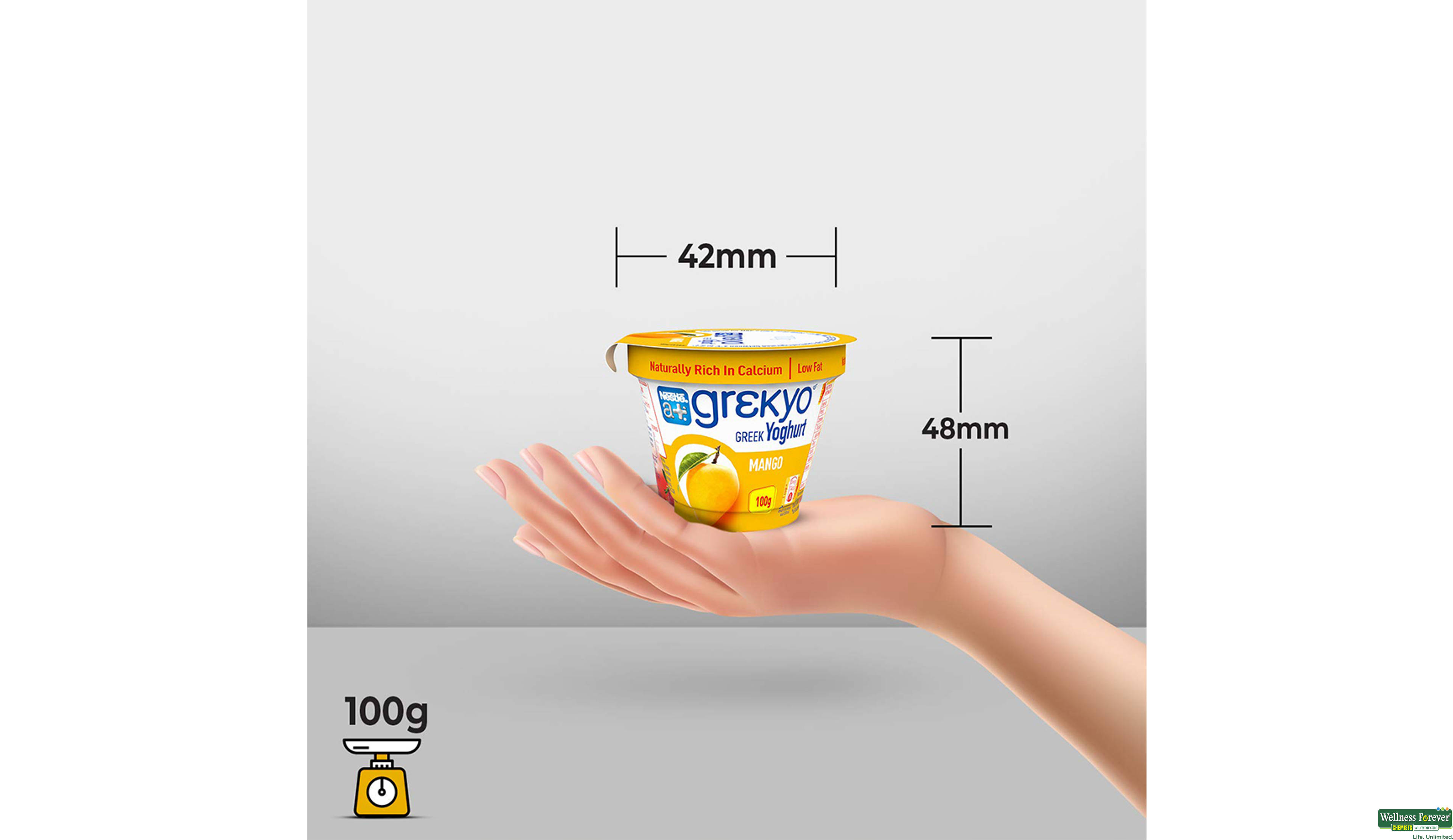 NEST A+ YOGHURT MANGO 90GM- 6, 90GM, 