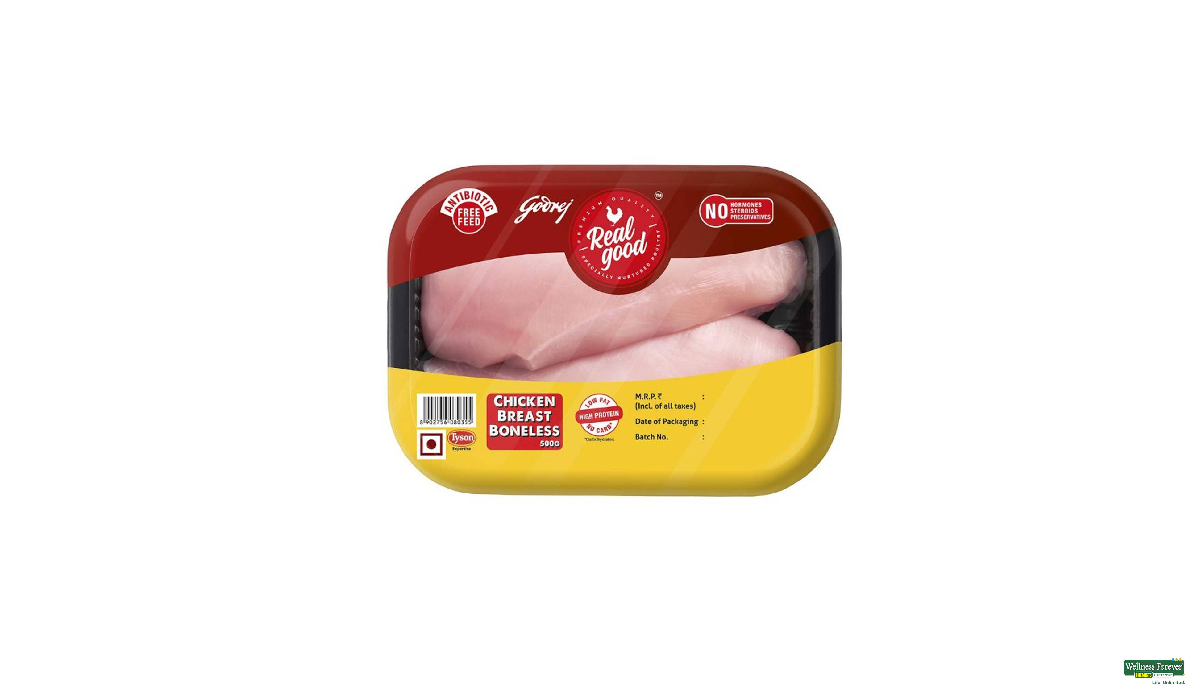 RG CHI BREAST BONELESS 500GM- 1, 500GM, null