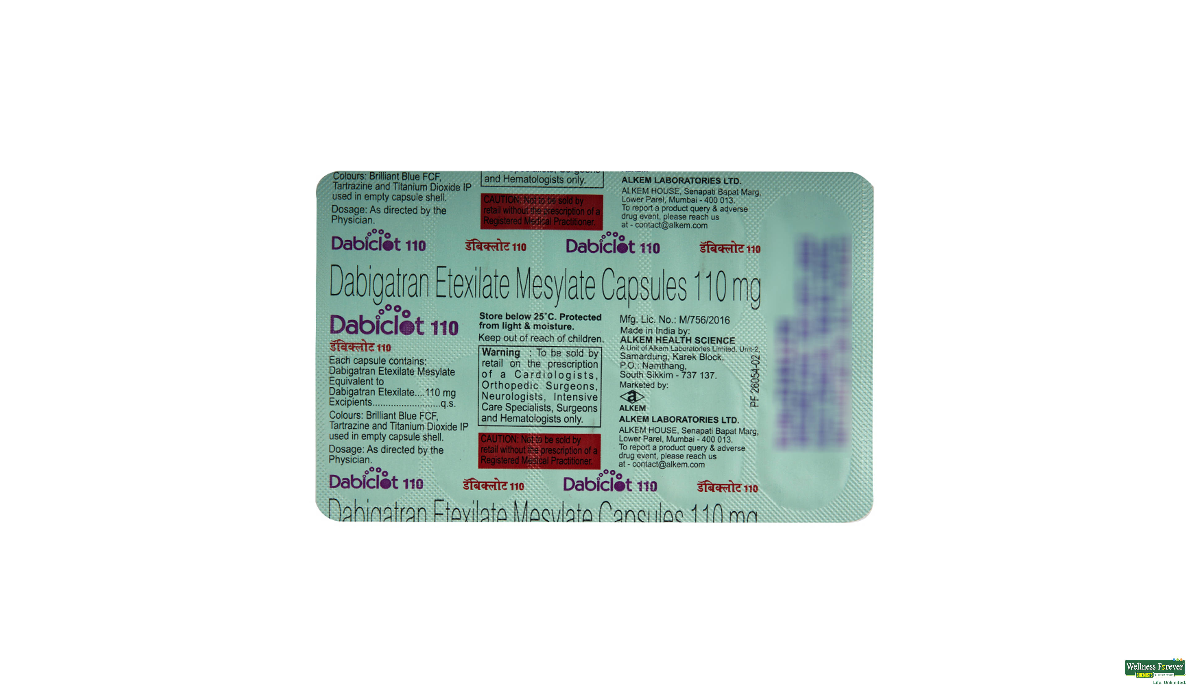 DABICLOT 110MG 10CAP- 2, 10CAP, 