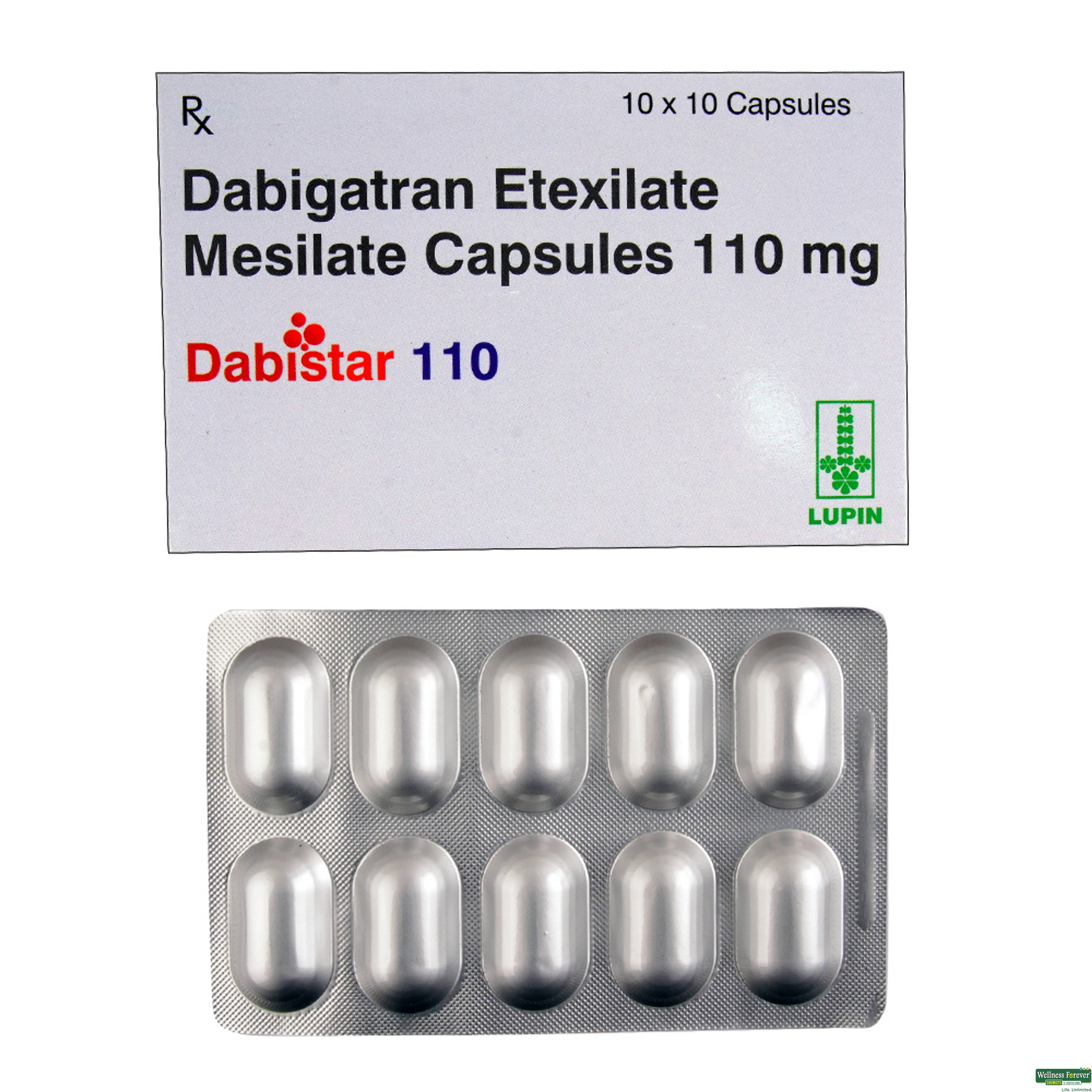 Dabistar 110mg 10 Capsules-image